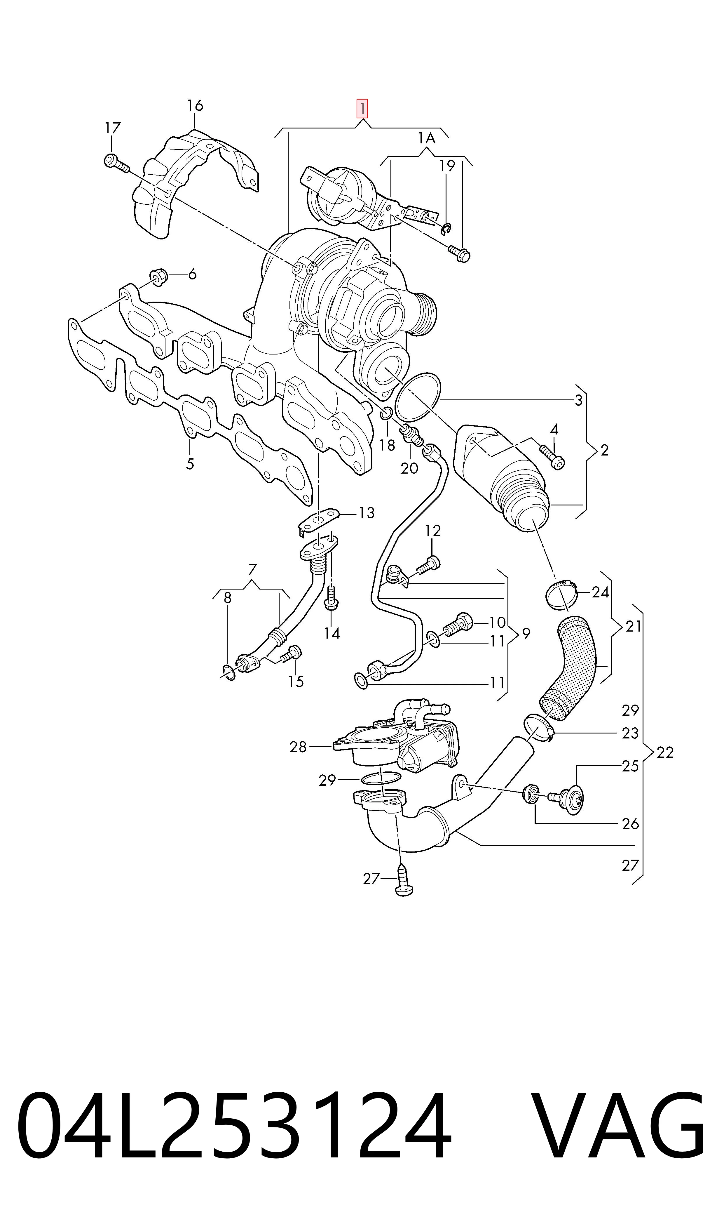Turbocompresor Audi A4 B9 sedán (8W2, 8WC) (2015 - 2026) precio, desde 644,69 EUR