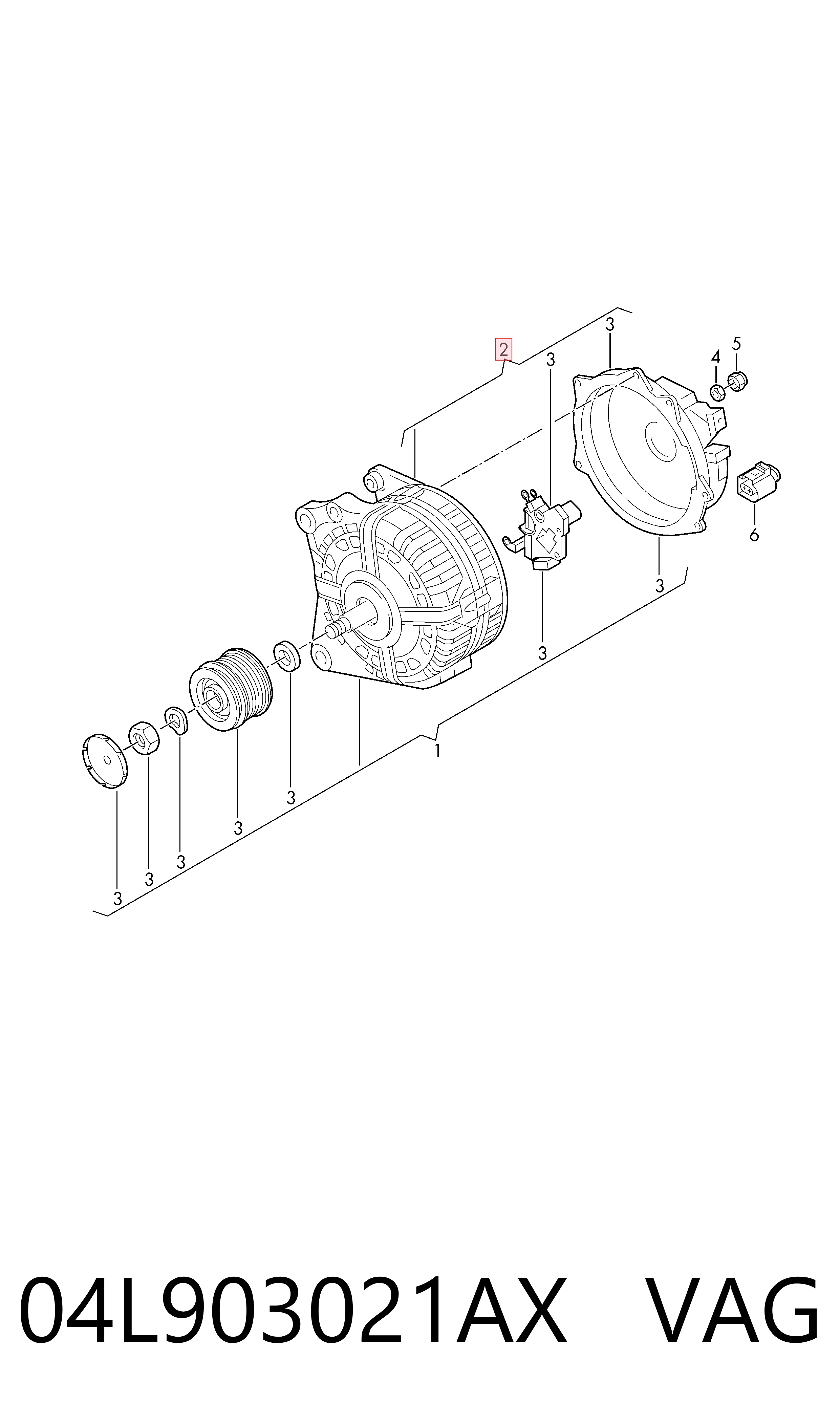 Alternador de coche Volkswagen Crafter  (2016-2026)