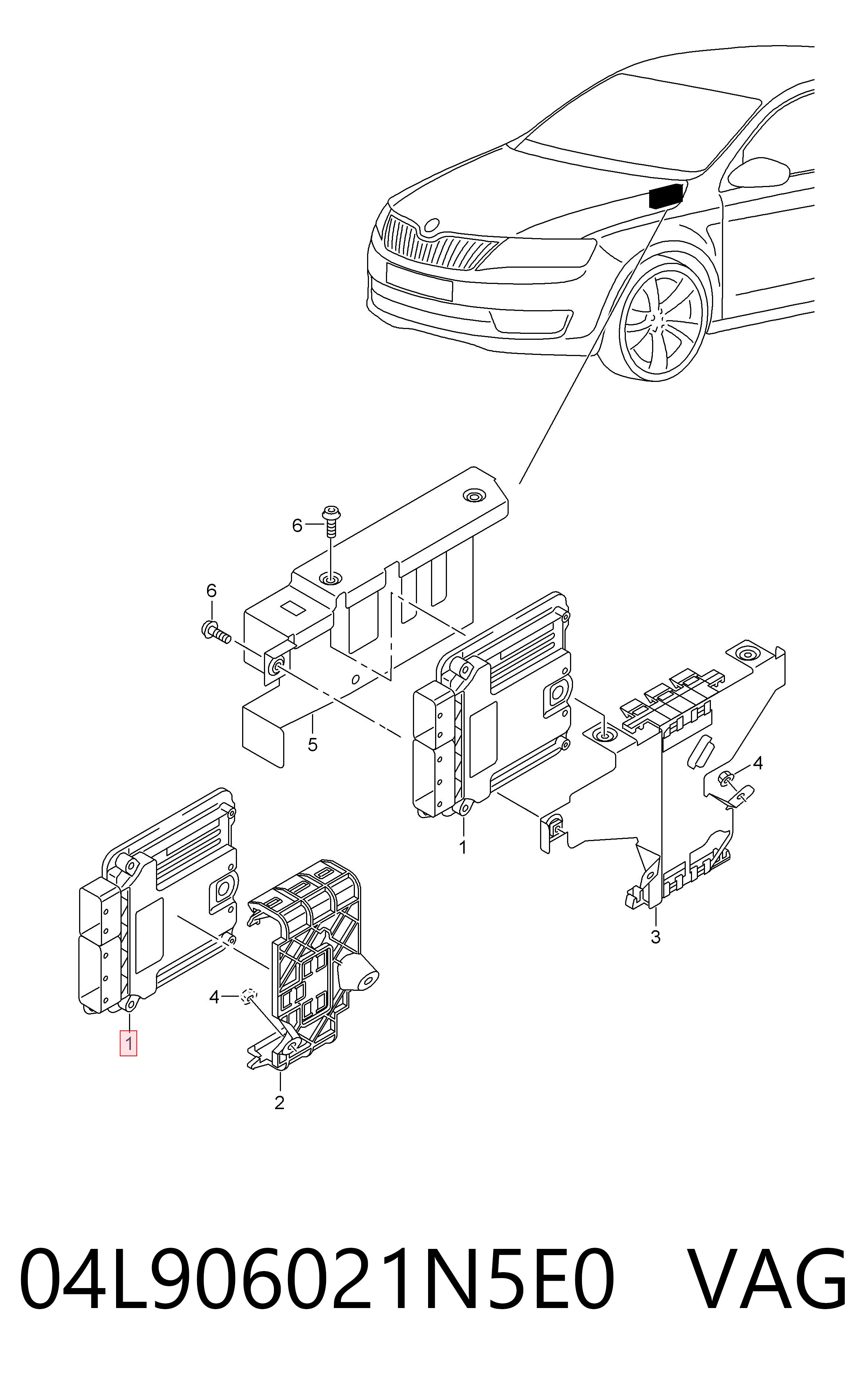 Centralina Del Motor para Audi A3  8VS, 8VM