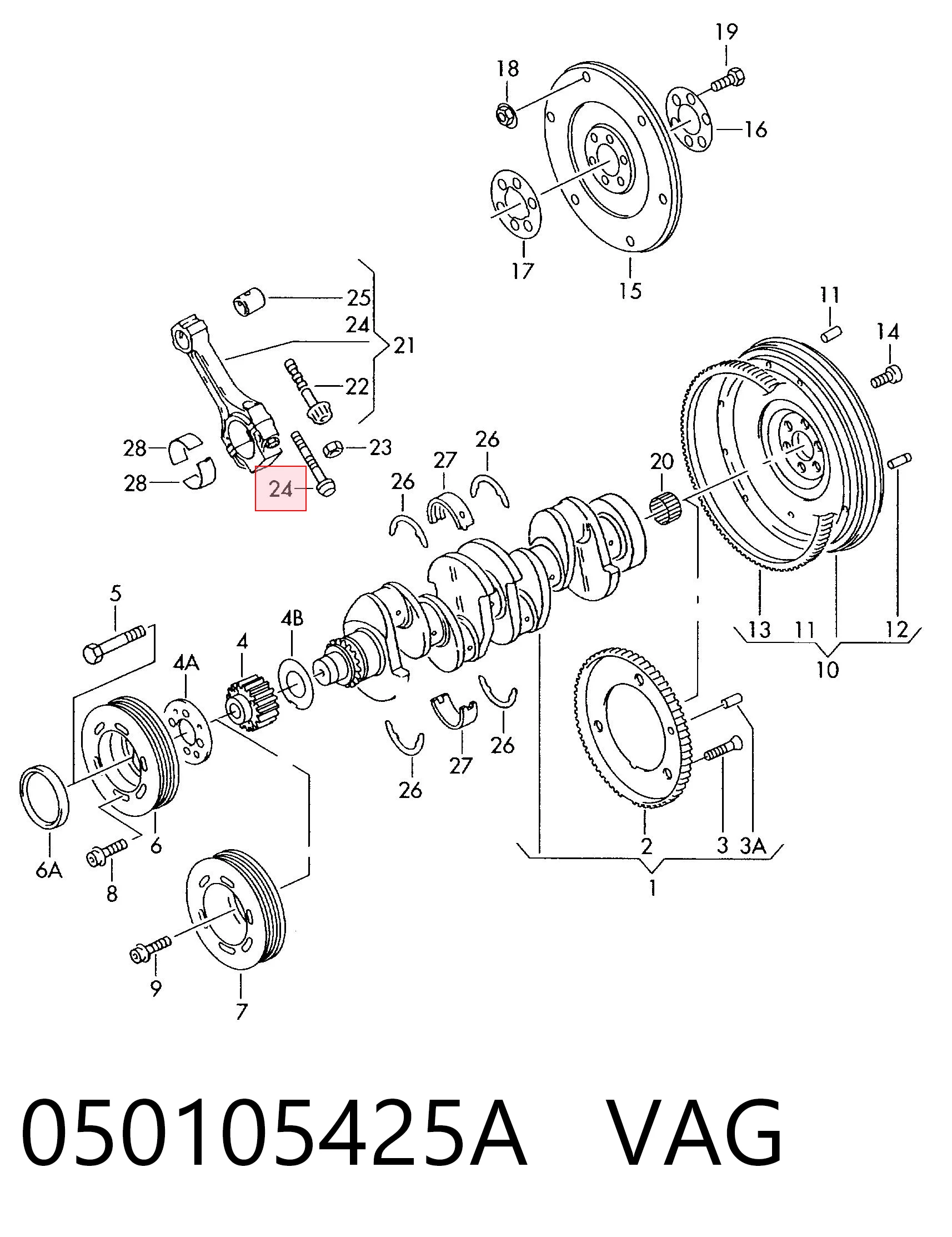 050105425A VAG Tornillo de biela