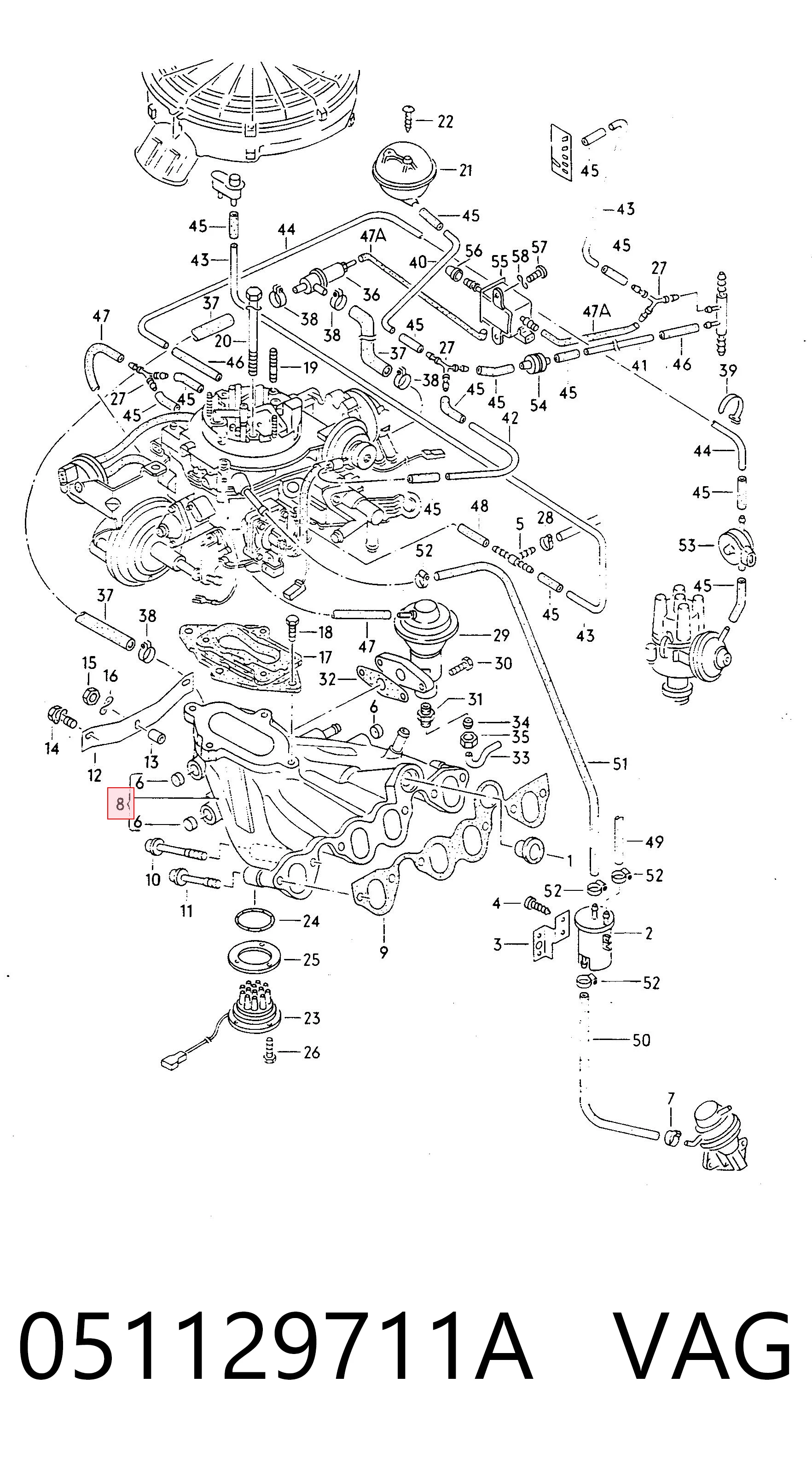 Comprar Colector de admisión Volkswagen Golf II 19E, 1G1 a bajo precio