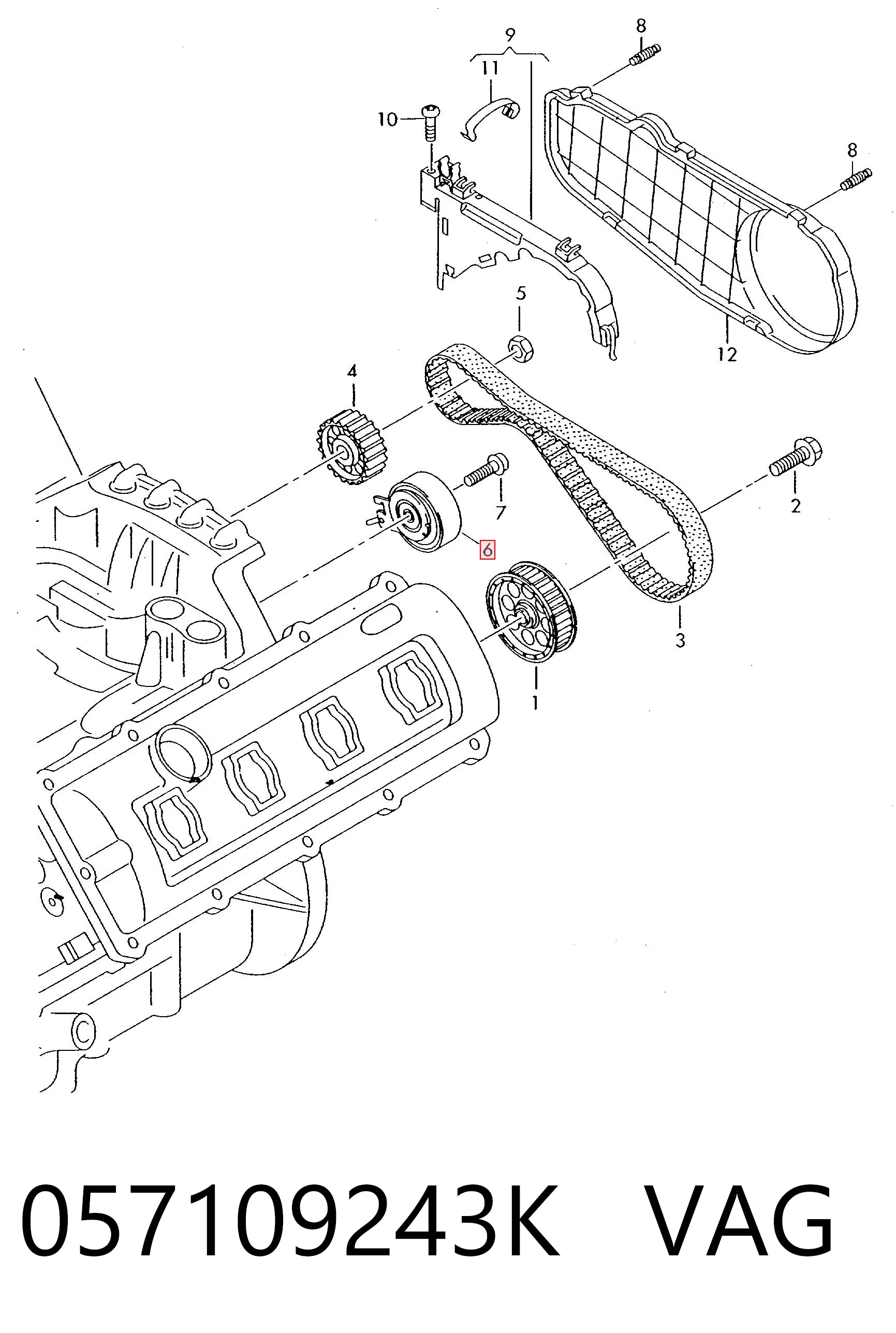 Comprar Tensor de la correa de distribución Audi Q7  4LB a bajo precio