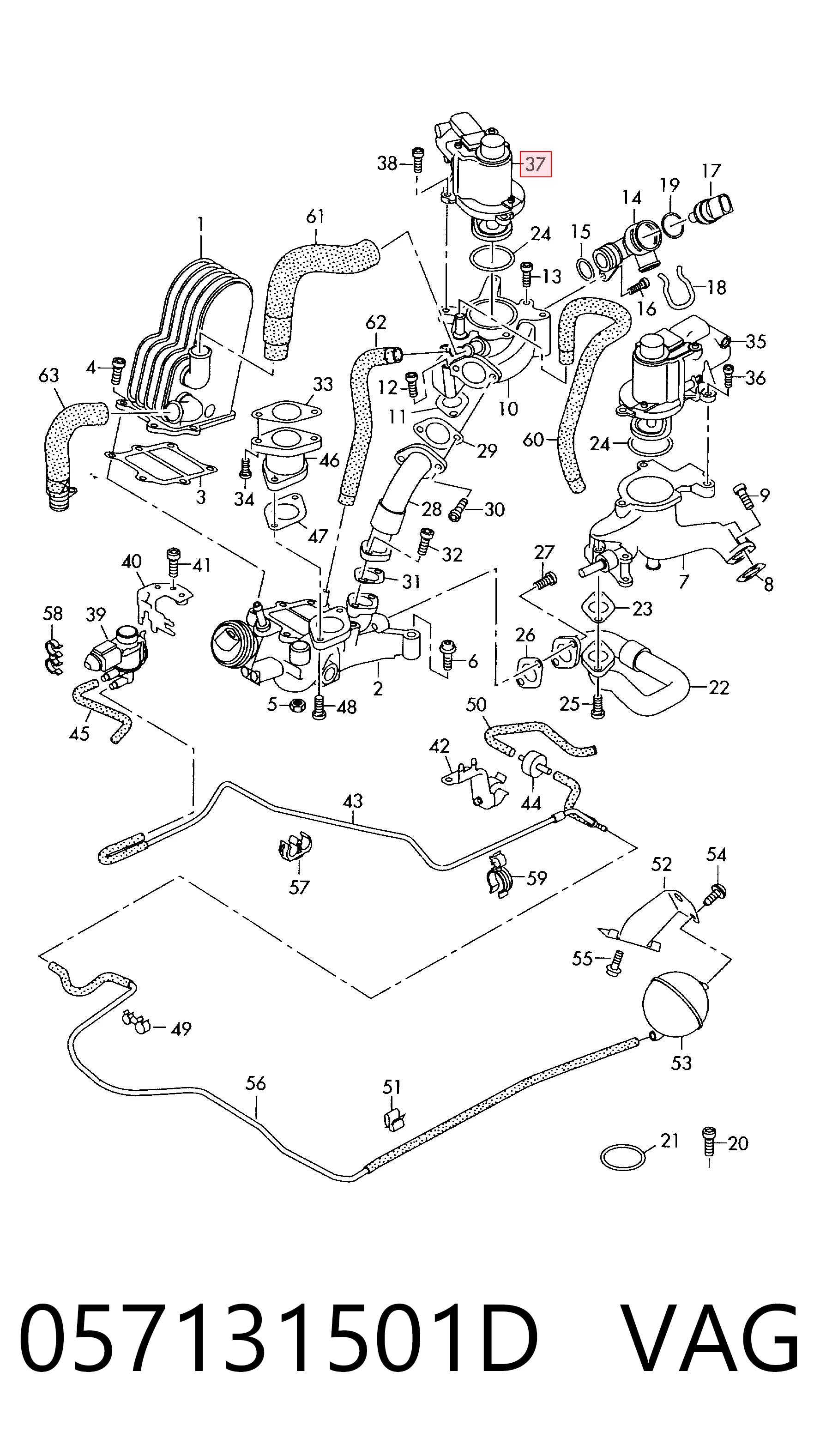  Válvula EGR Audi A8 