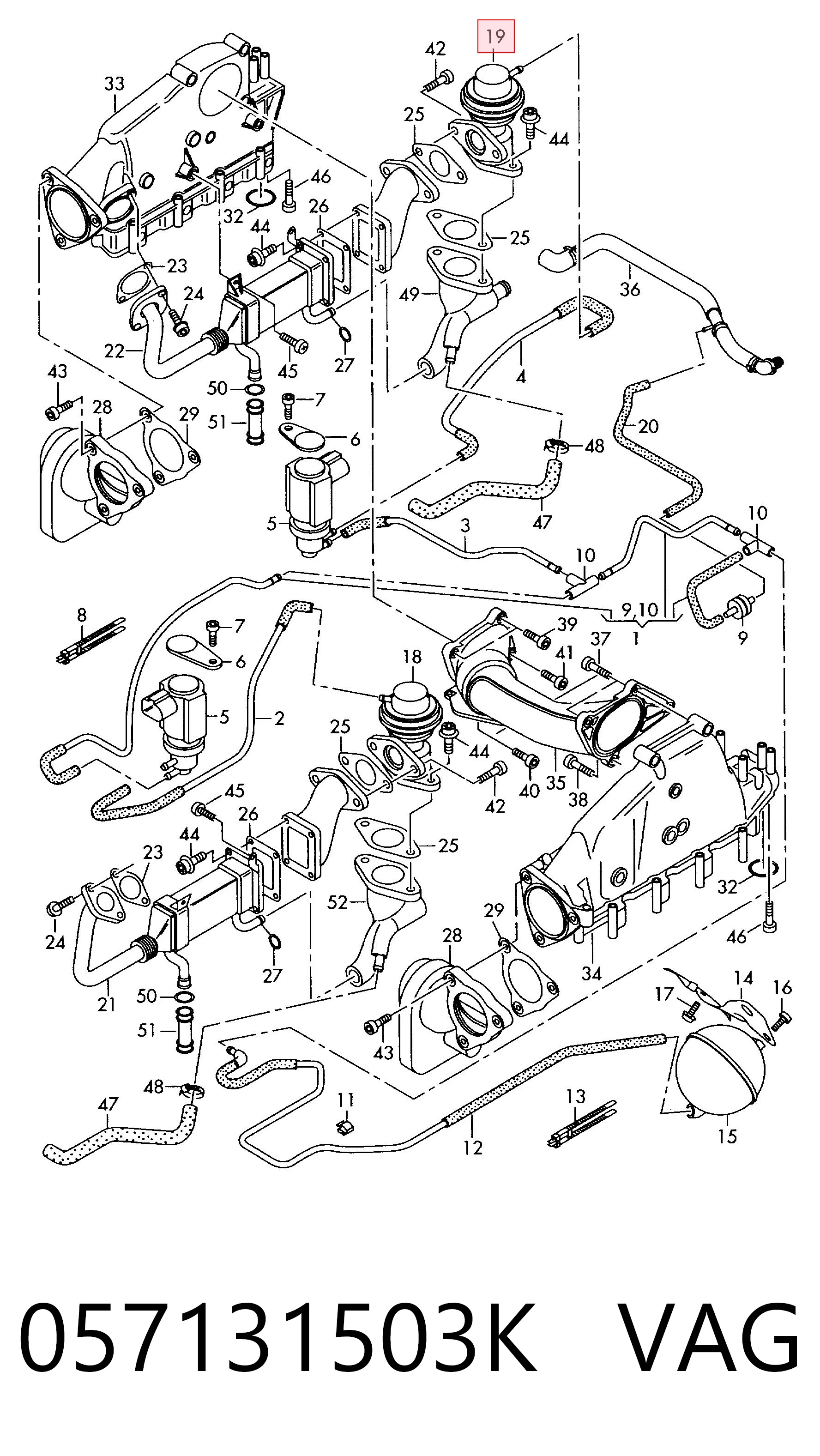 Comprar Válvula EGR de recirculación de gases Audi A4 8H7 a bajo precio