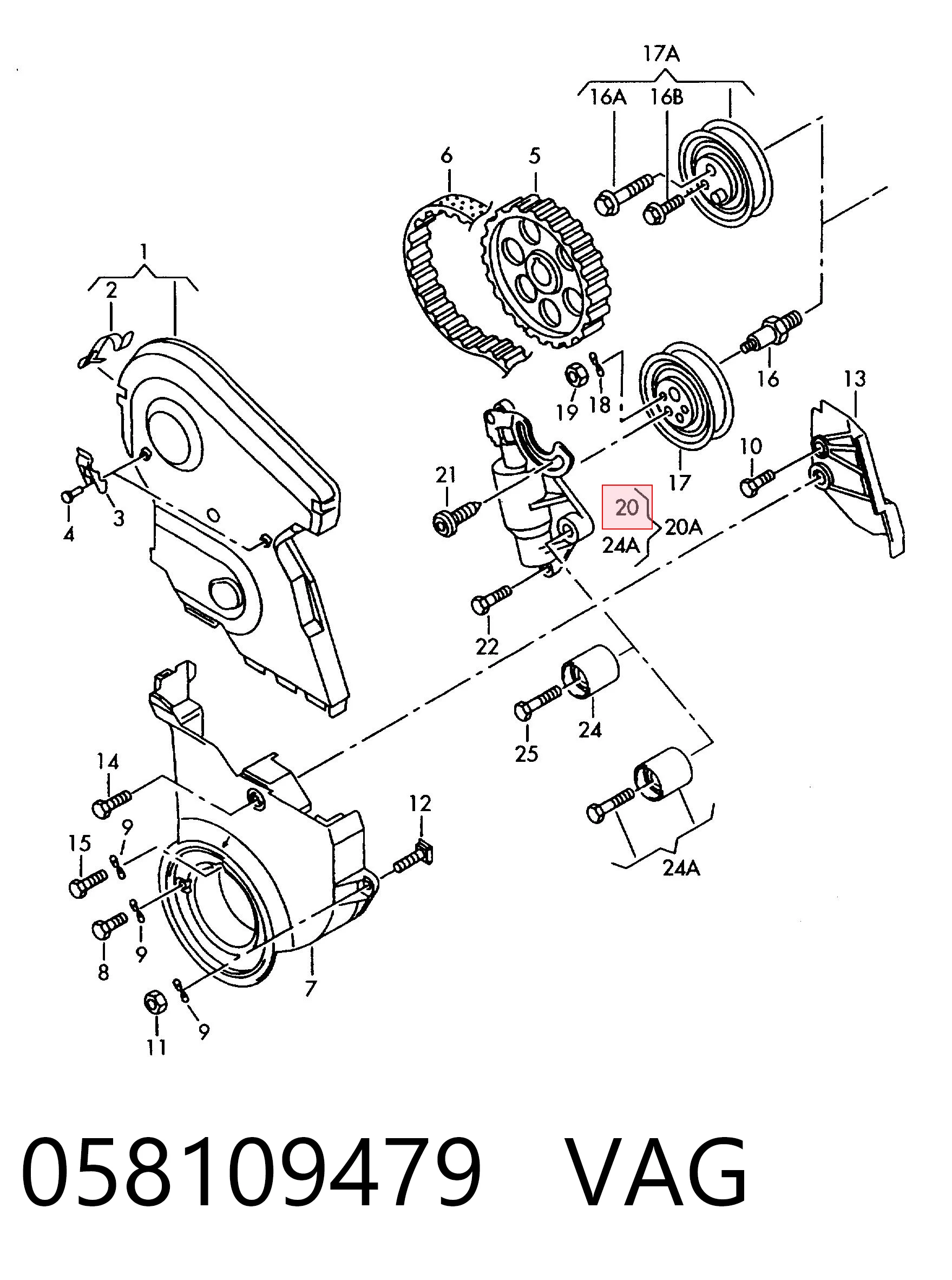 Comprar Tensor de la correa de distribución Audi A6  4A5 a bajo precio