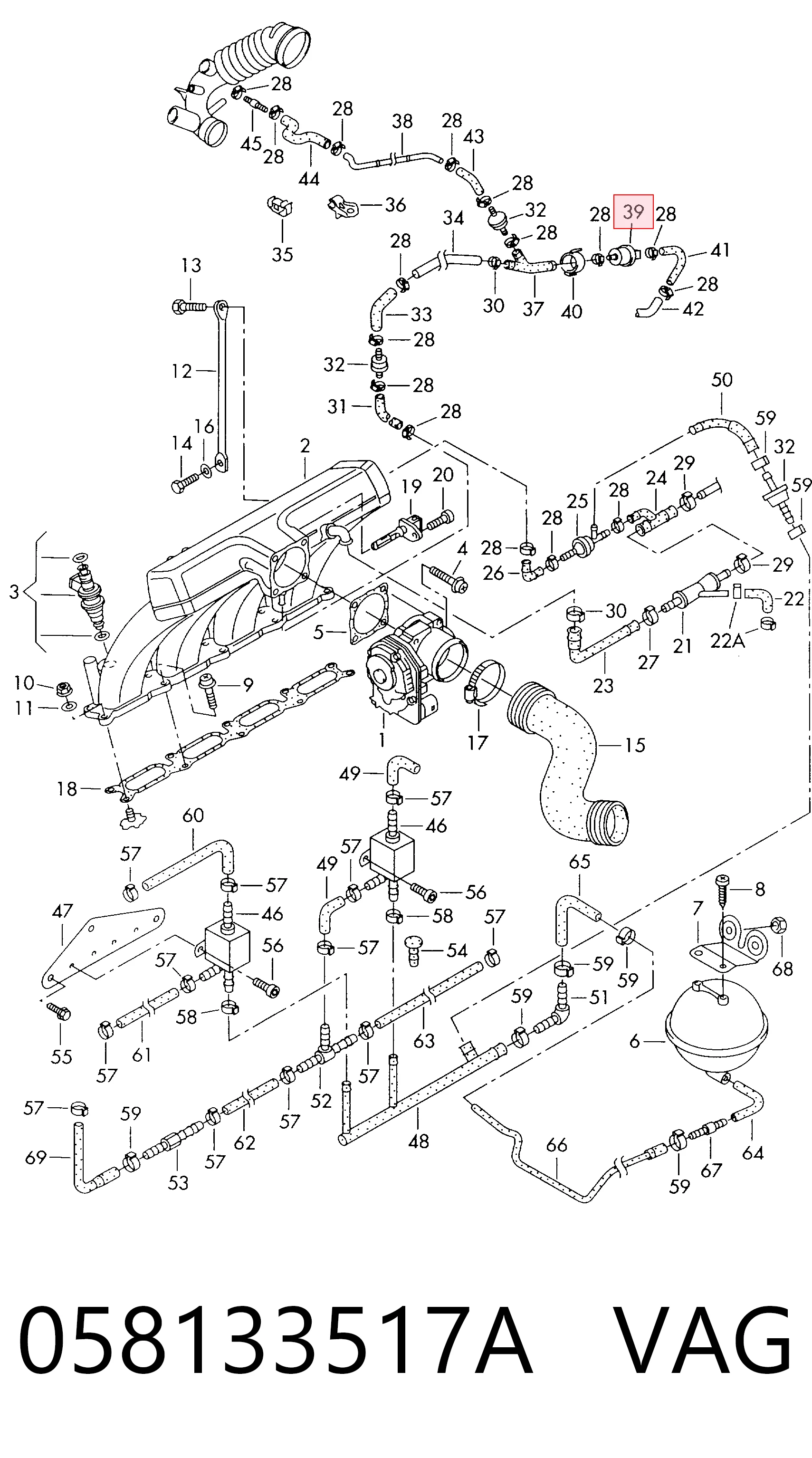 Válvula de ventilación de gases del tanque de combustible Brilliance 3095133