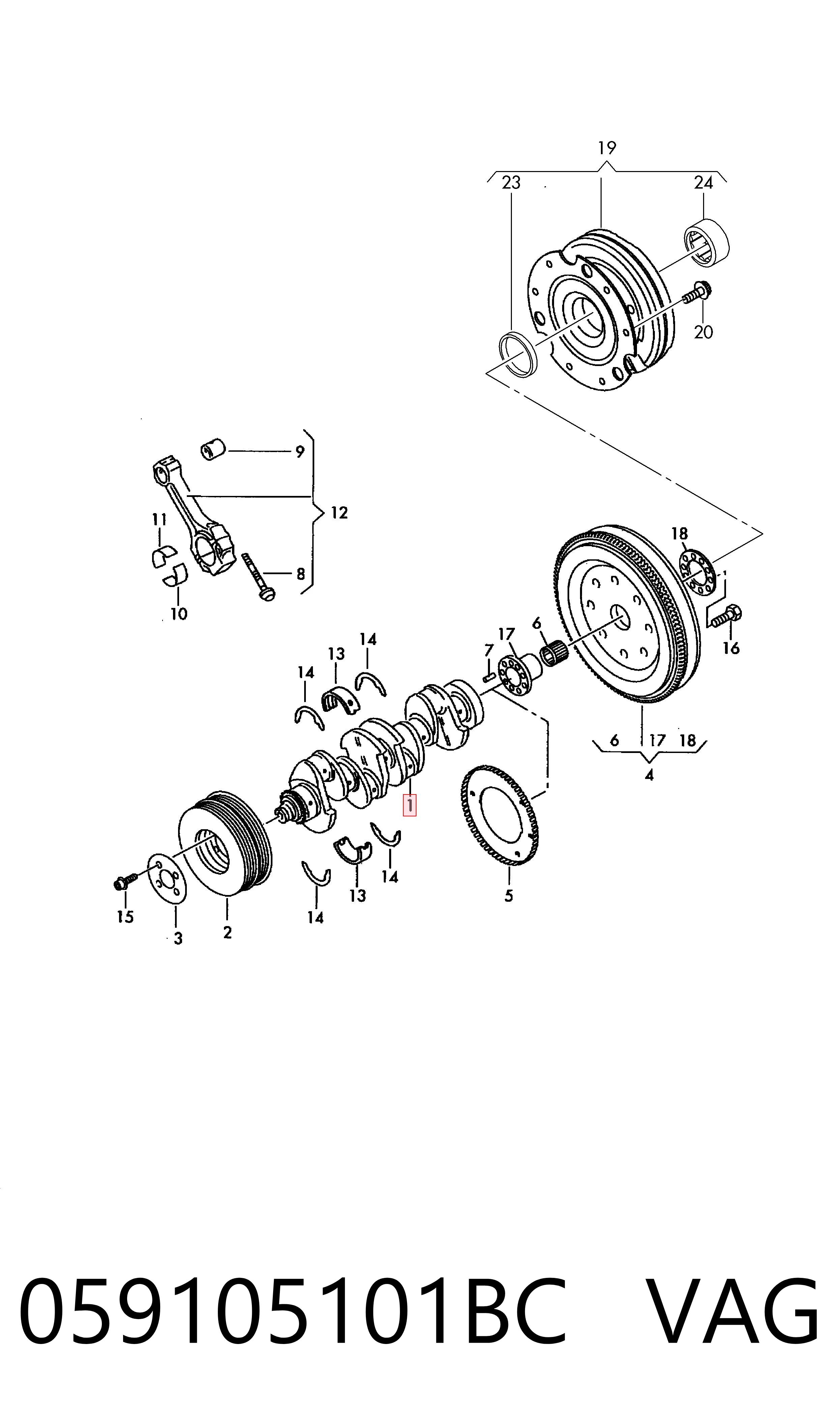 Comprar Cigüeñal del motor Q7  4LB