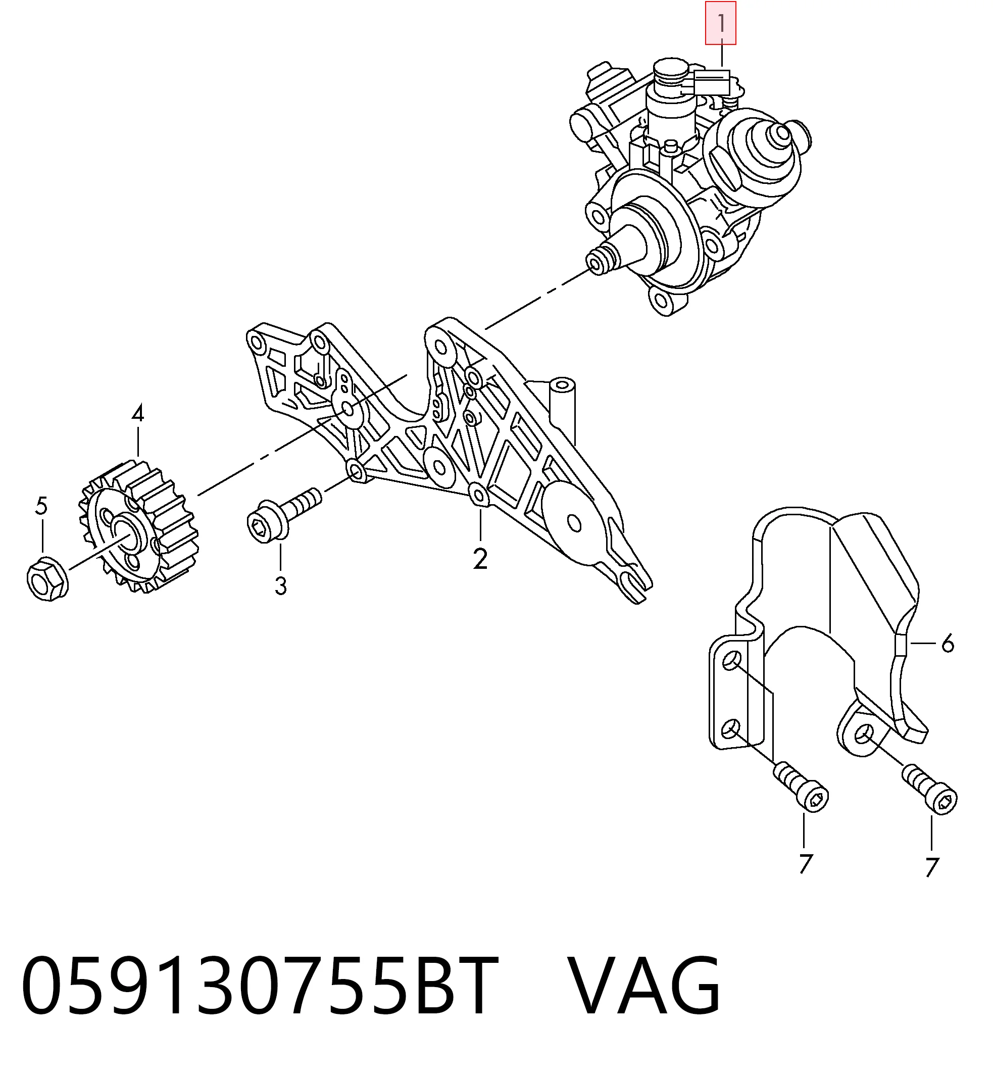 059130755BT VAG Bomba de inyección