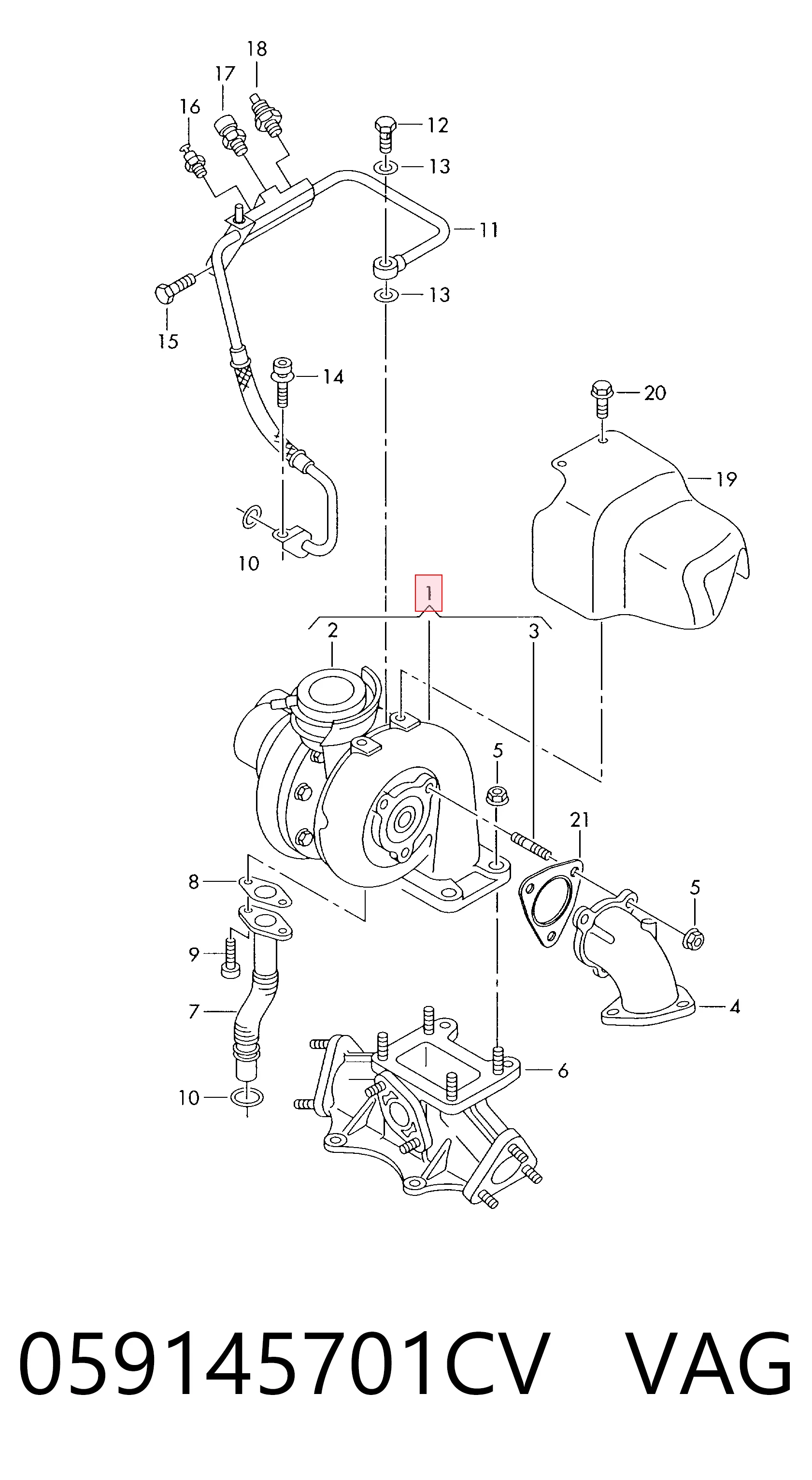 Turbo para motor Volkswagen Passat (1996-2001)