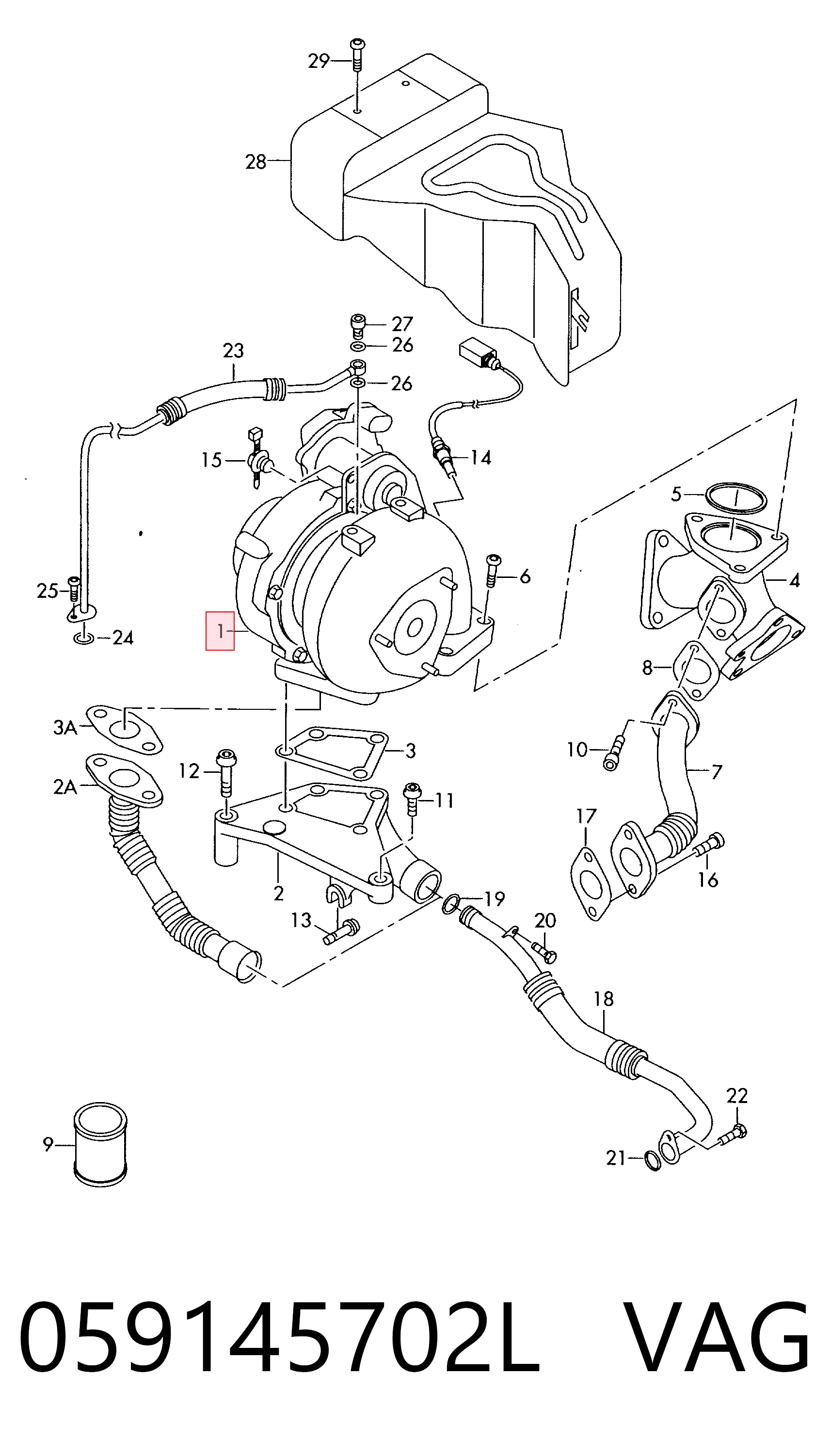 Turbo para Audi A8  (4E2, 4E8)