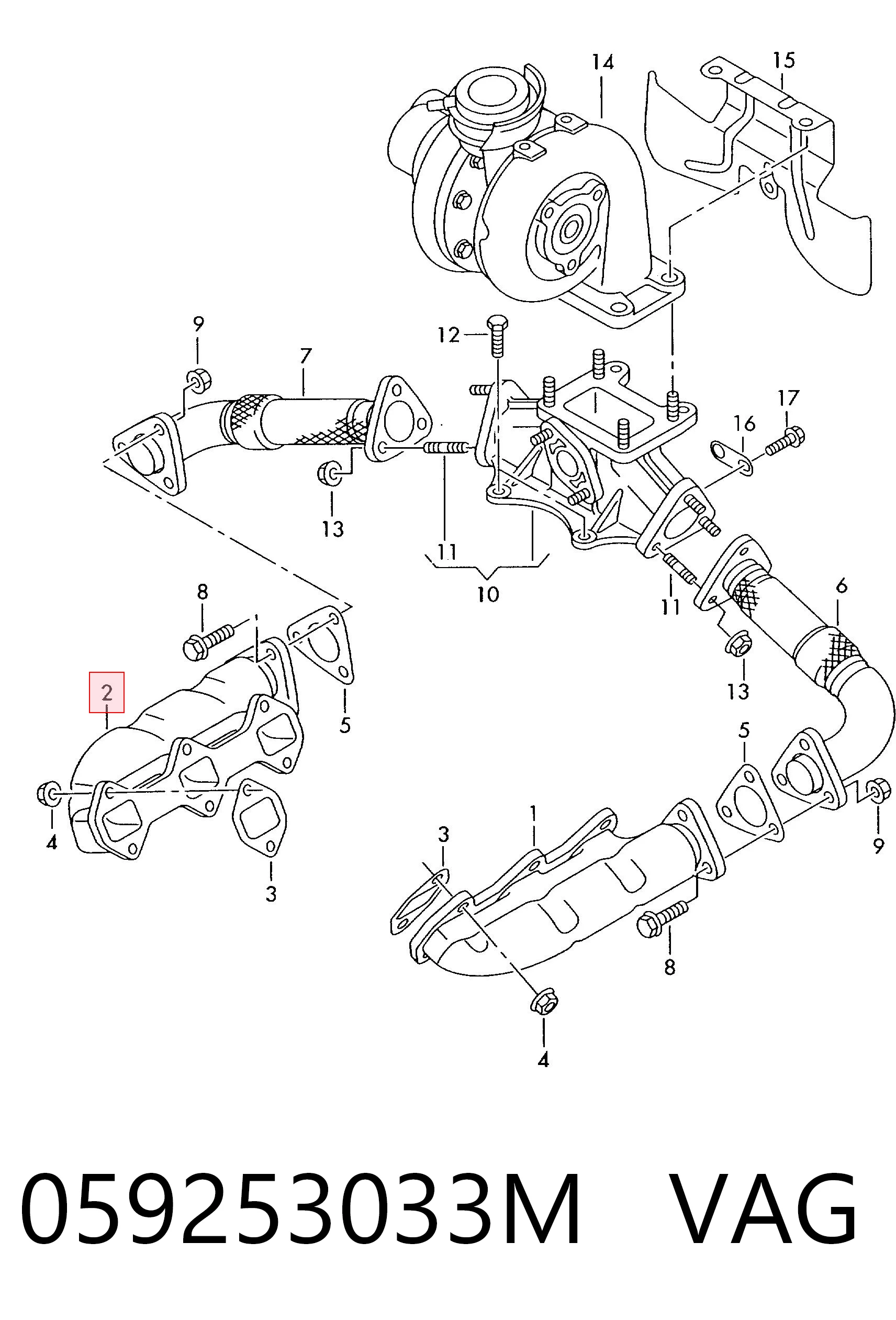 Comprar Colector de escape Audi A6  4B2, 4B4 a bajo precio
