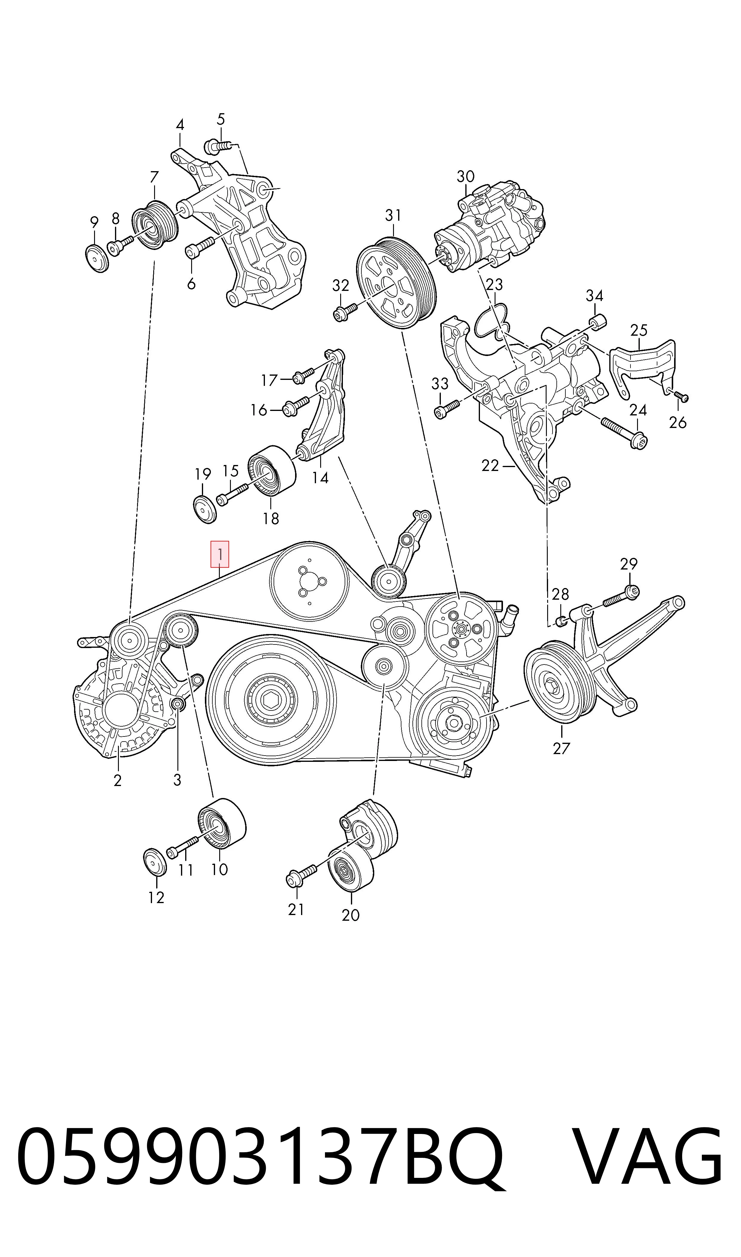 Comprar Correa de alternador Dodge Journey  