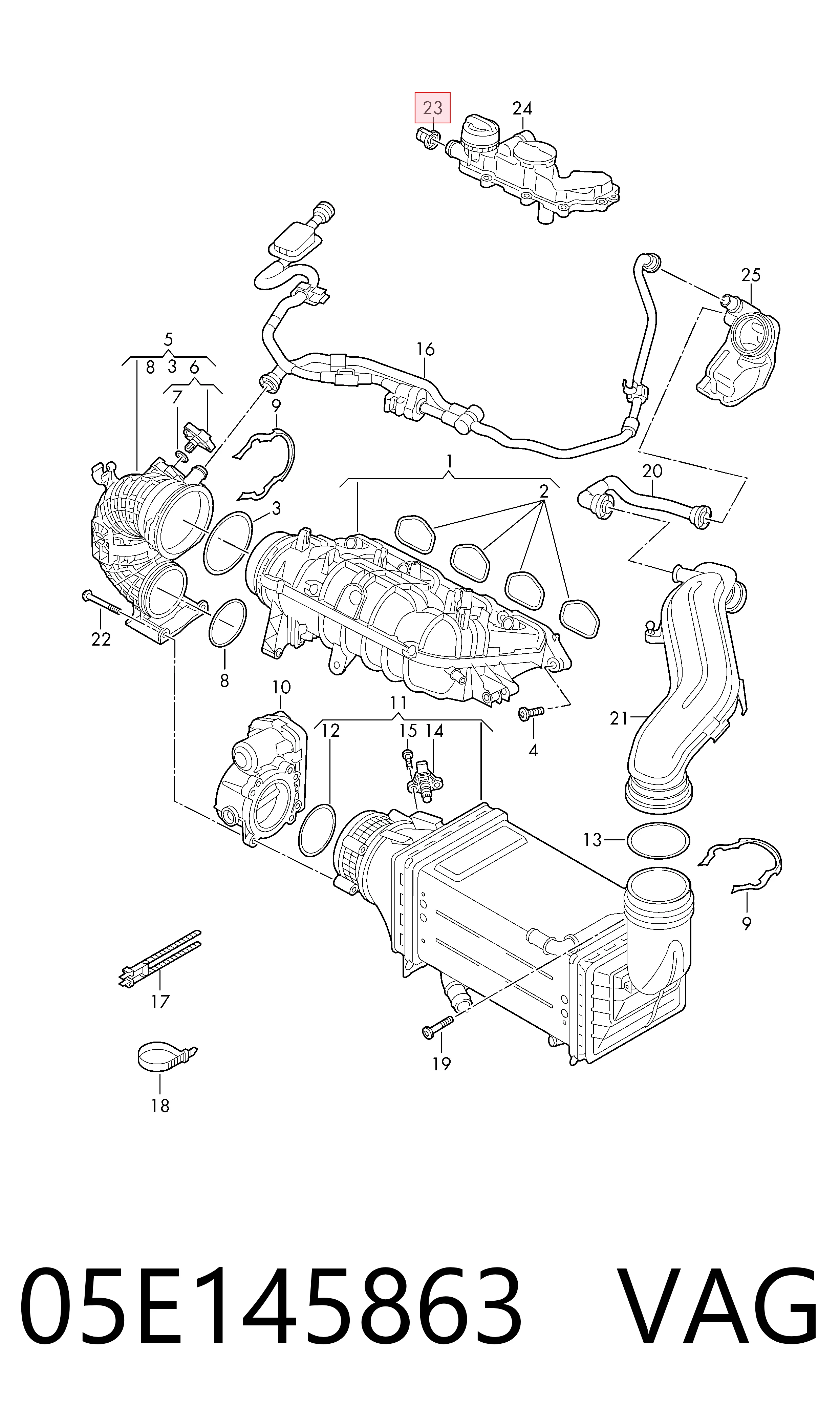  VAG 05E145863 precio, desde 14,19 EUR