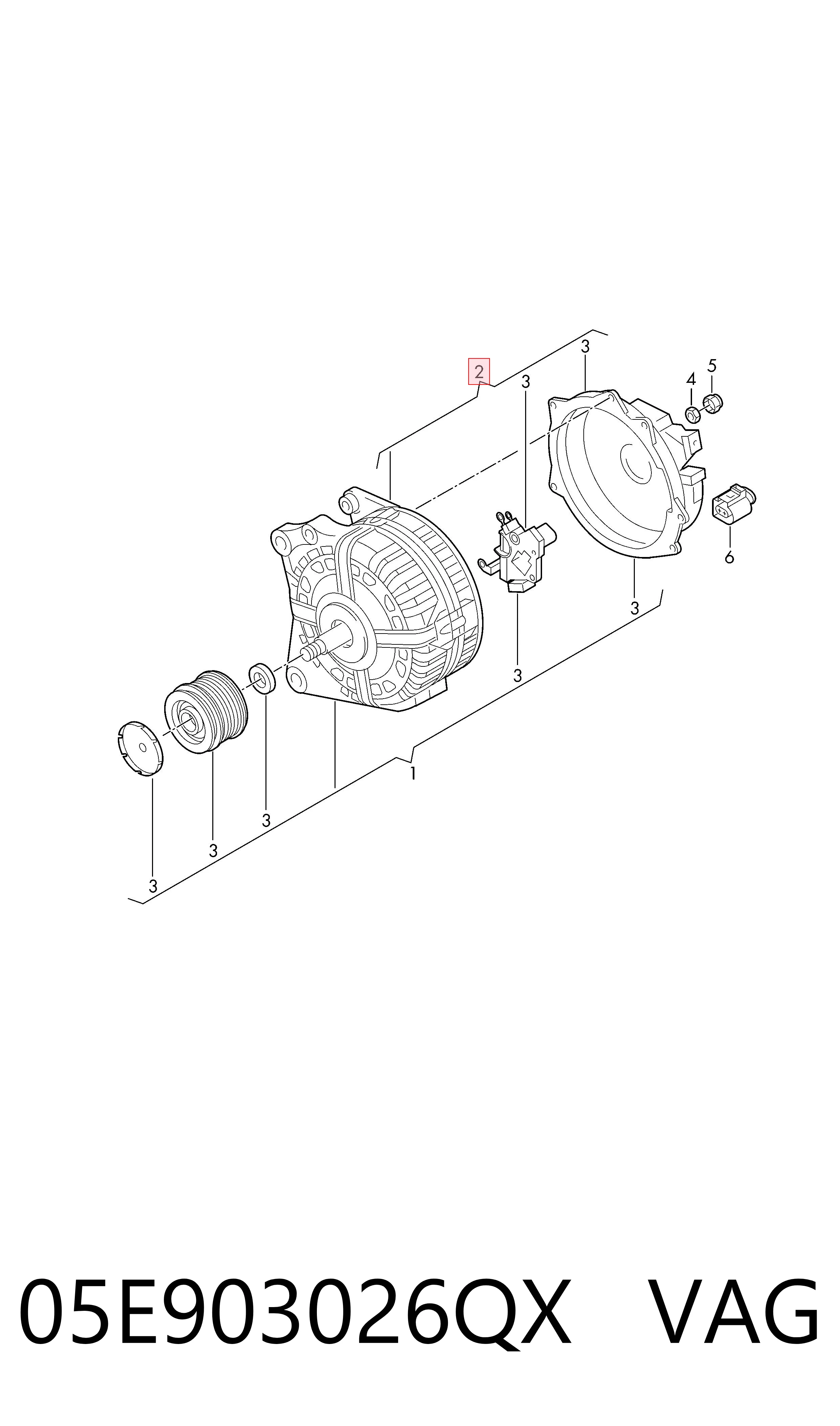 Alternador de coche Audi Q3  (2018-2026)