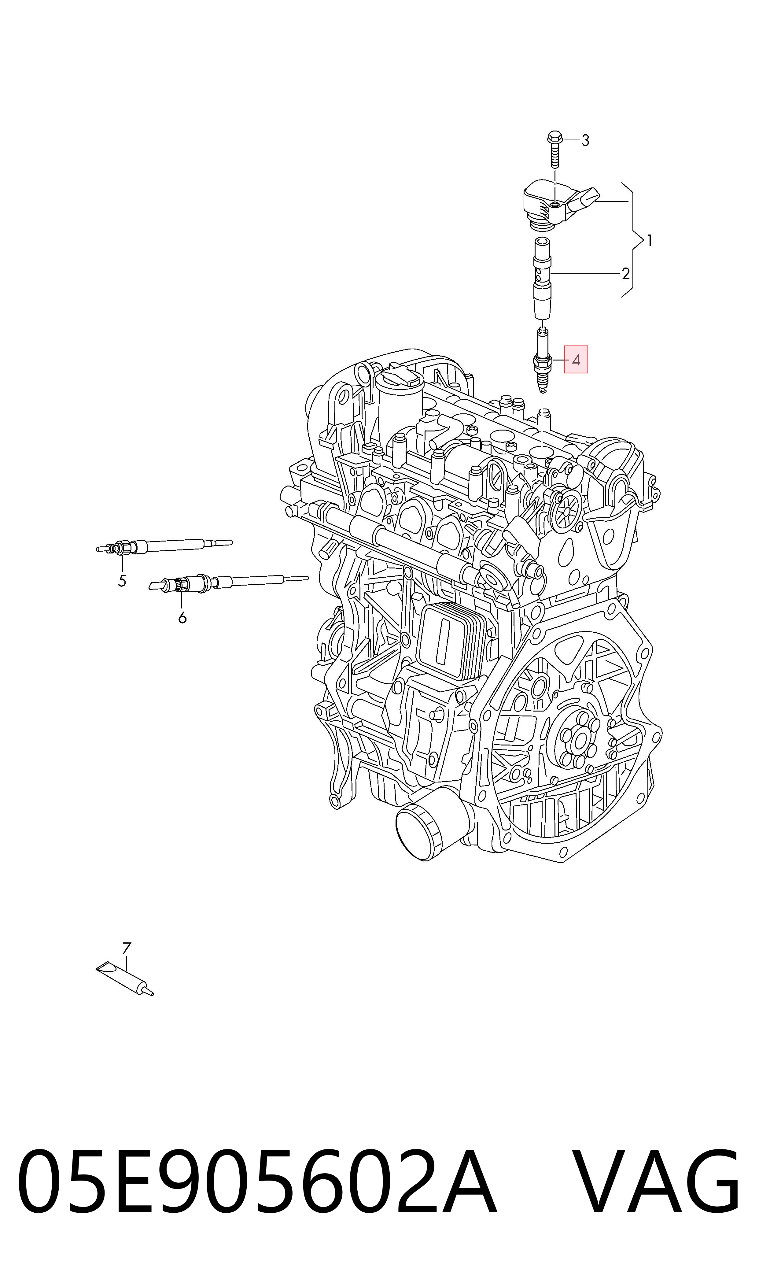 Bujía de ignición para Seat Leon IV KL1, KLG