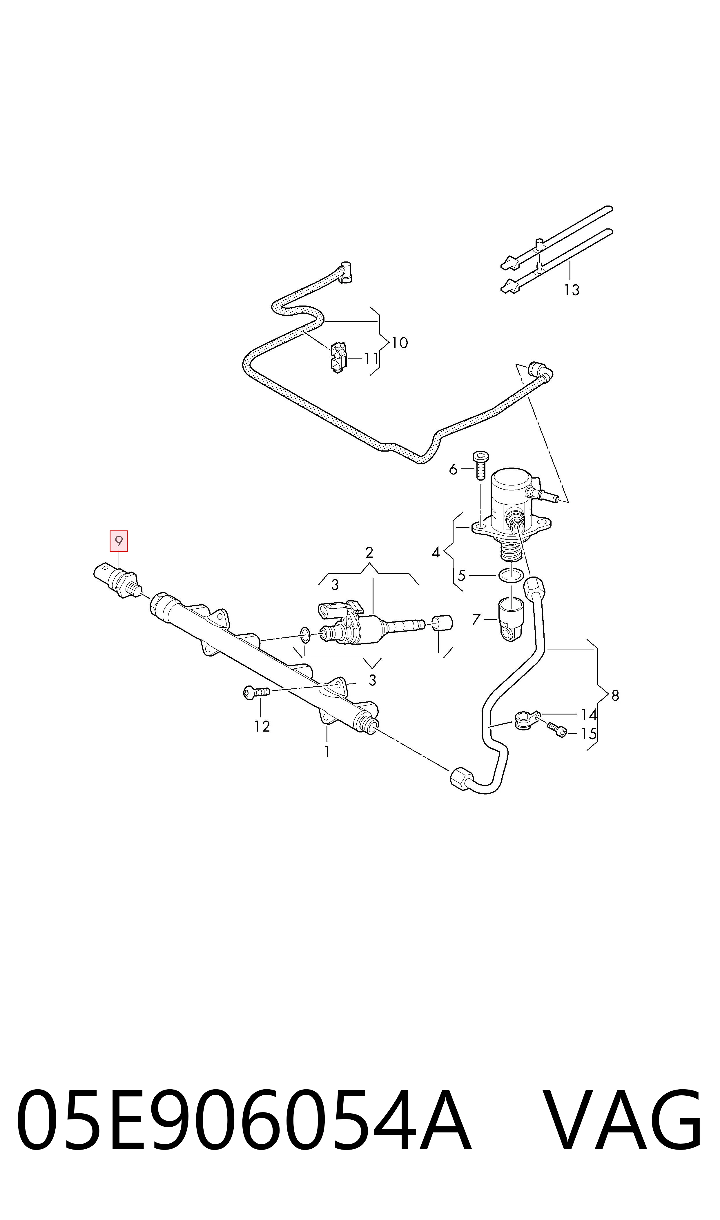 Sensor de la presión del combustible Seat Leon  (2019-2026)