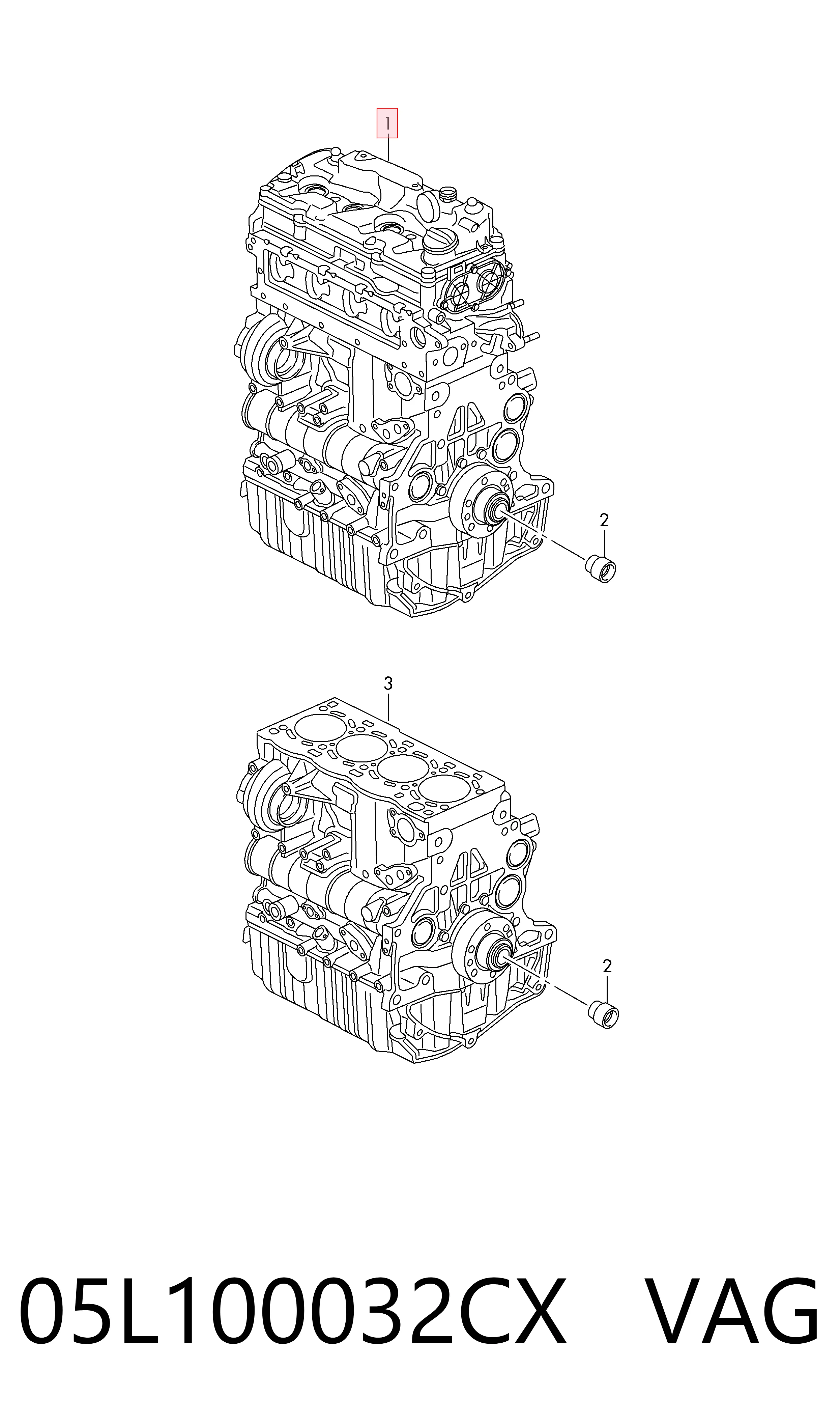 Motor completo para Volkswagen T-ROC  A11, D11
