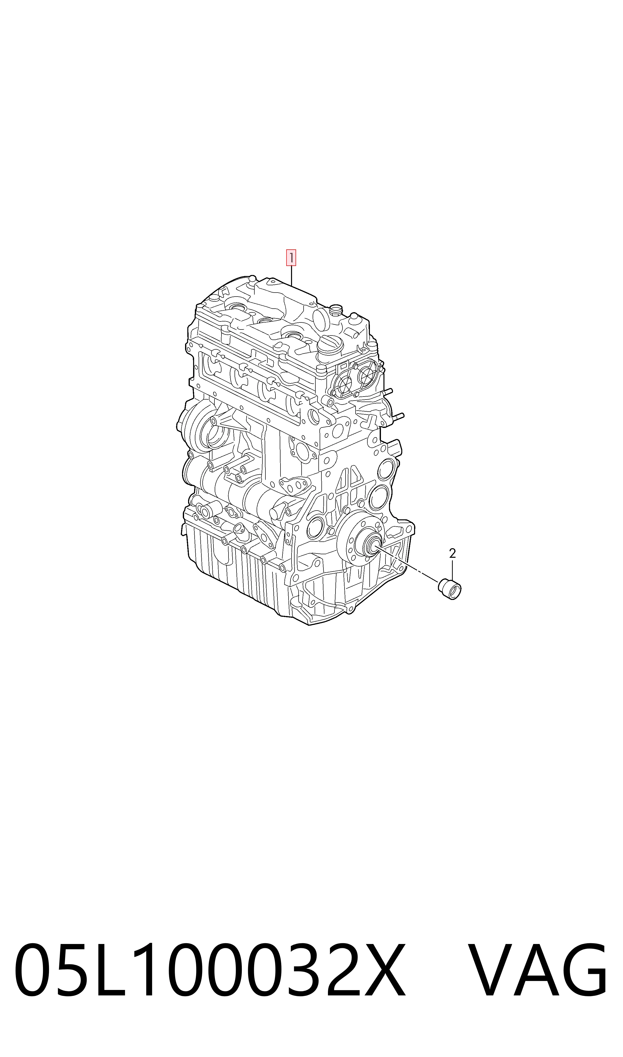 Motor completo para Skoda Kodiaq I NS6, NS7, NV7