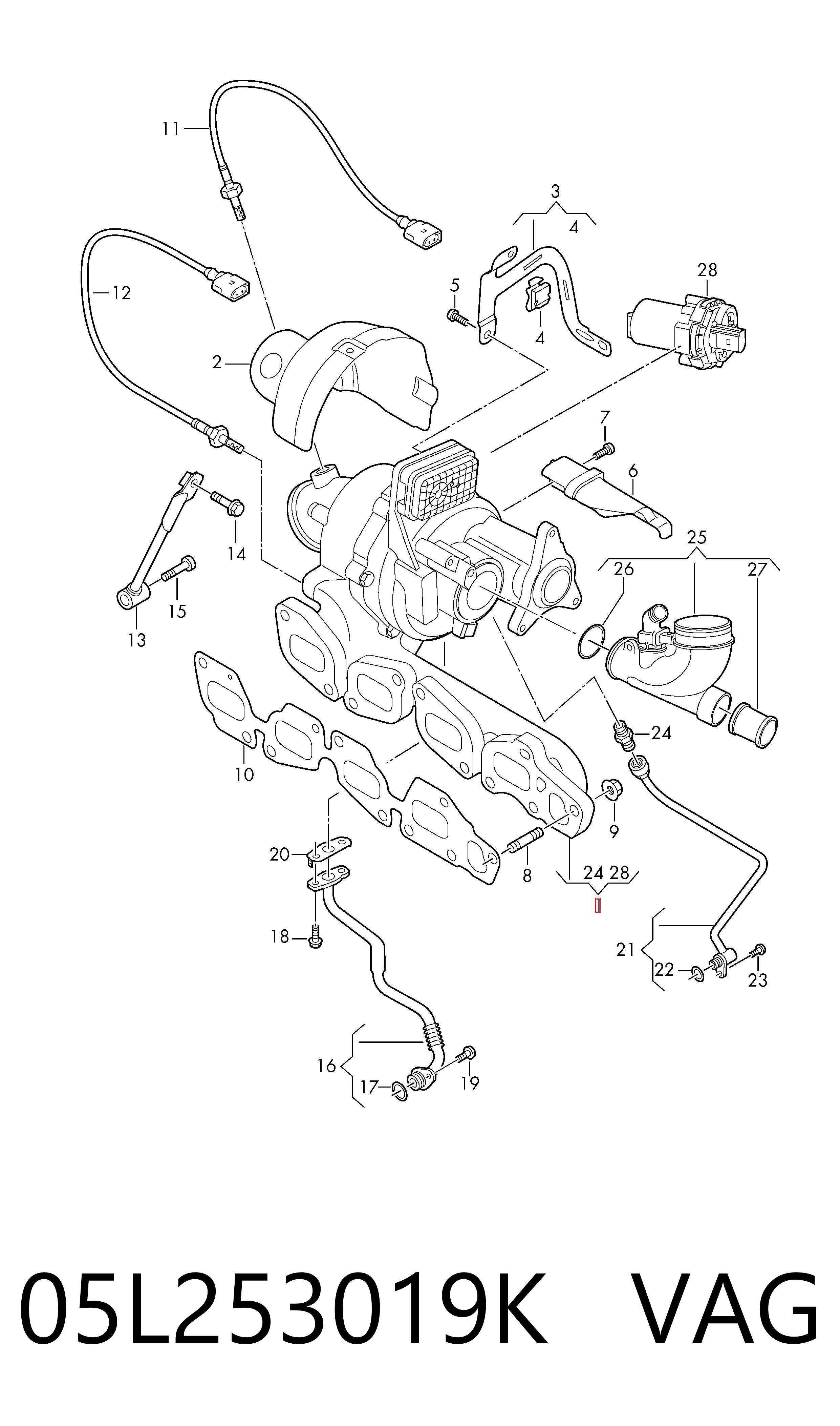 Turbocompresor VAG 05L253019K precio, desde 699,86 EUR