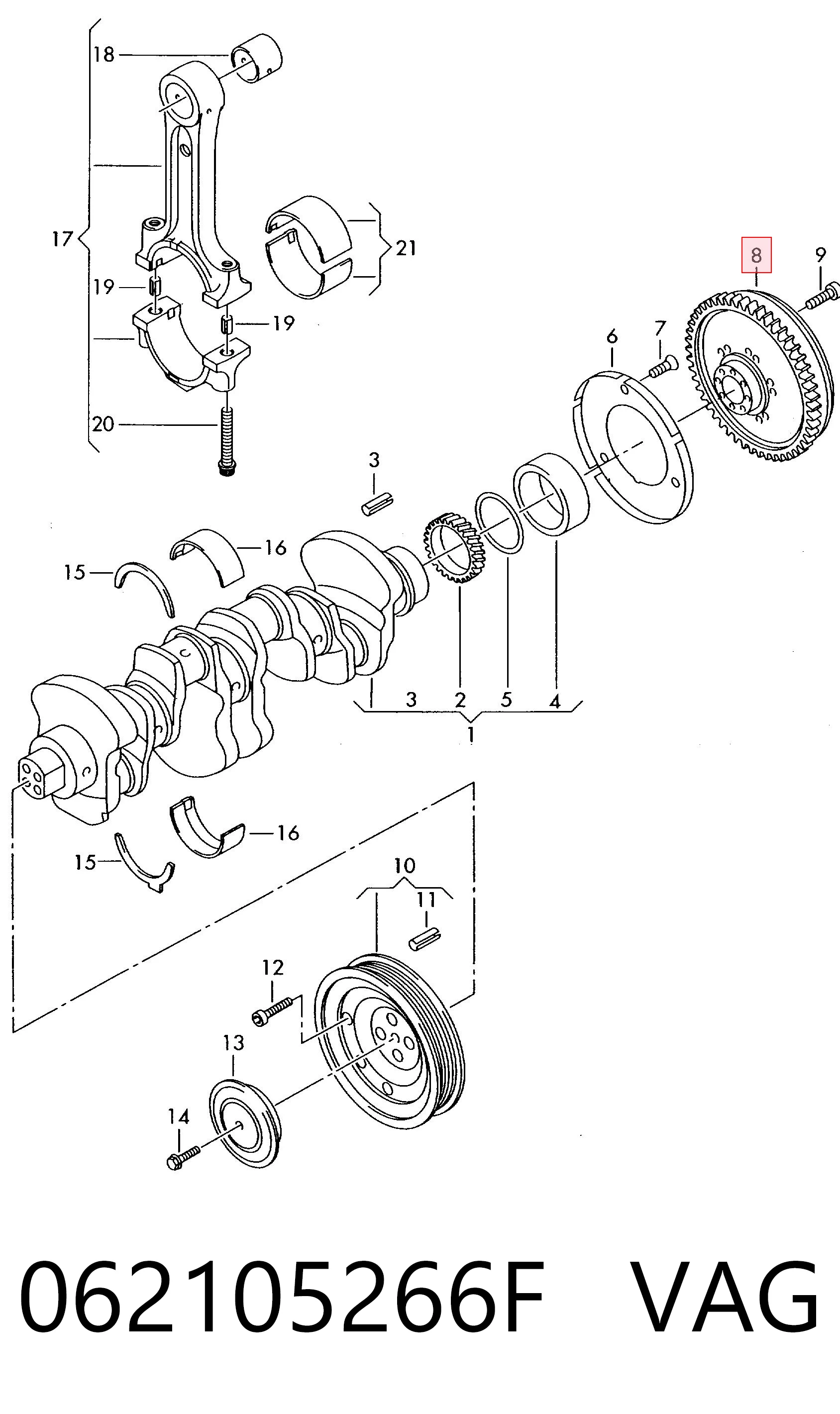 415020810 INA Volante de motor