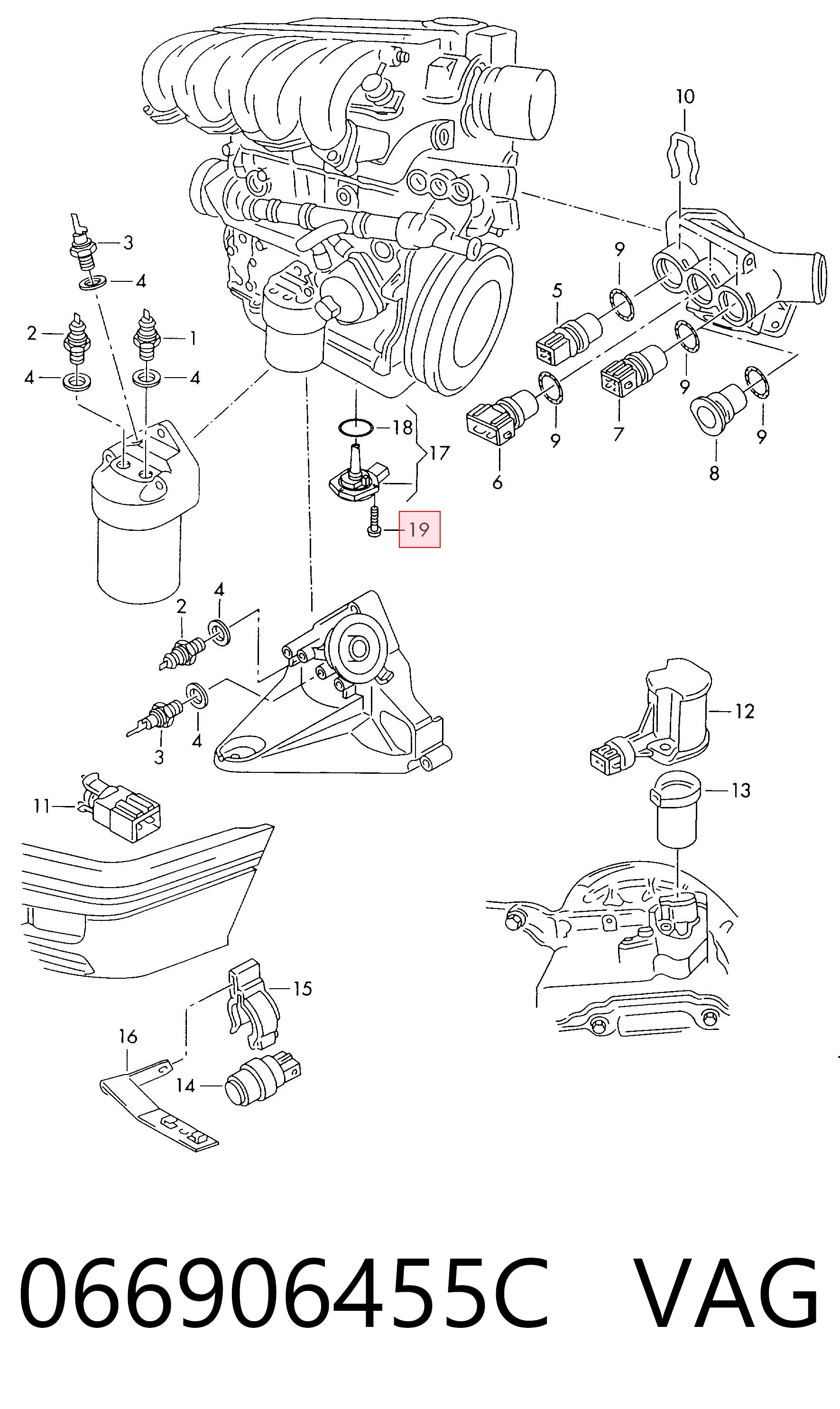 Válvula de control de aceite del árbol de levas Transporter bus (1990-2004) original desde 84,00 €