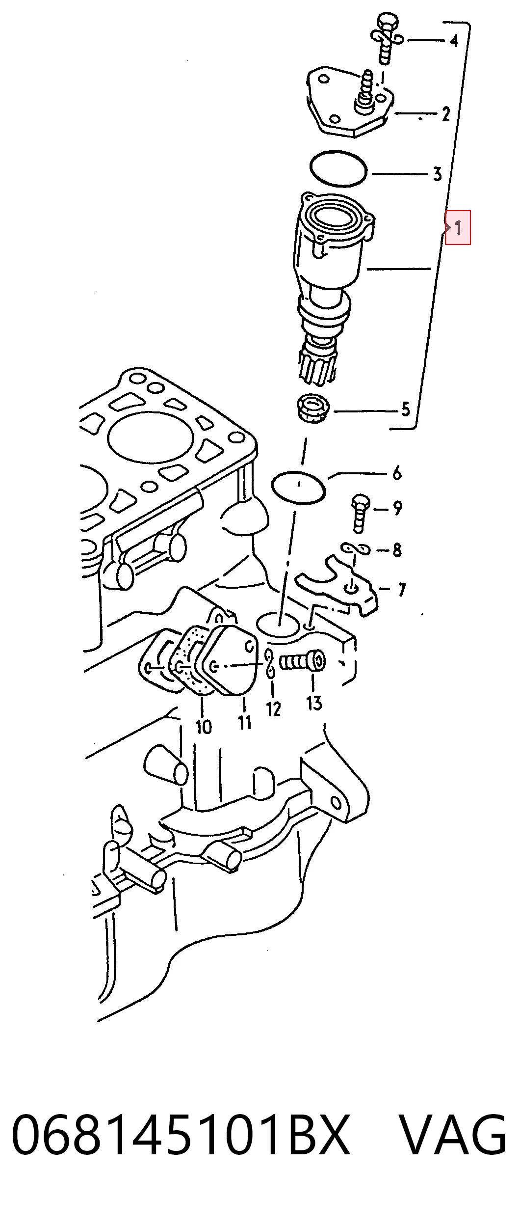 Depresor de freno  Audi 80  (81, 85)