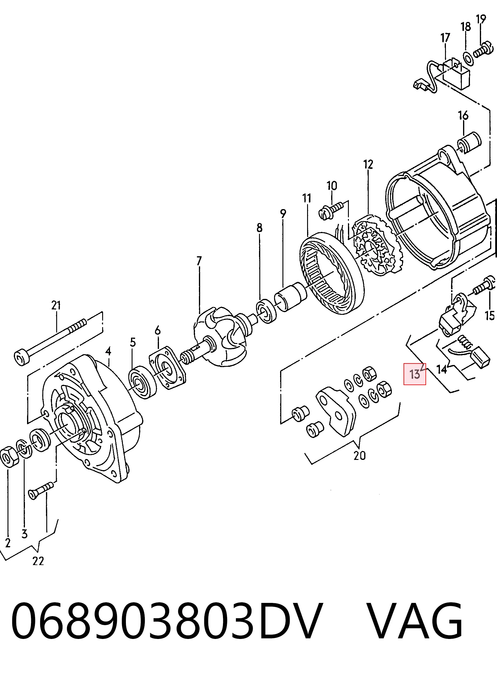 Regulador alternador Audi 80  (1978-1986)