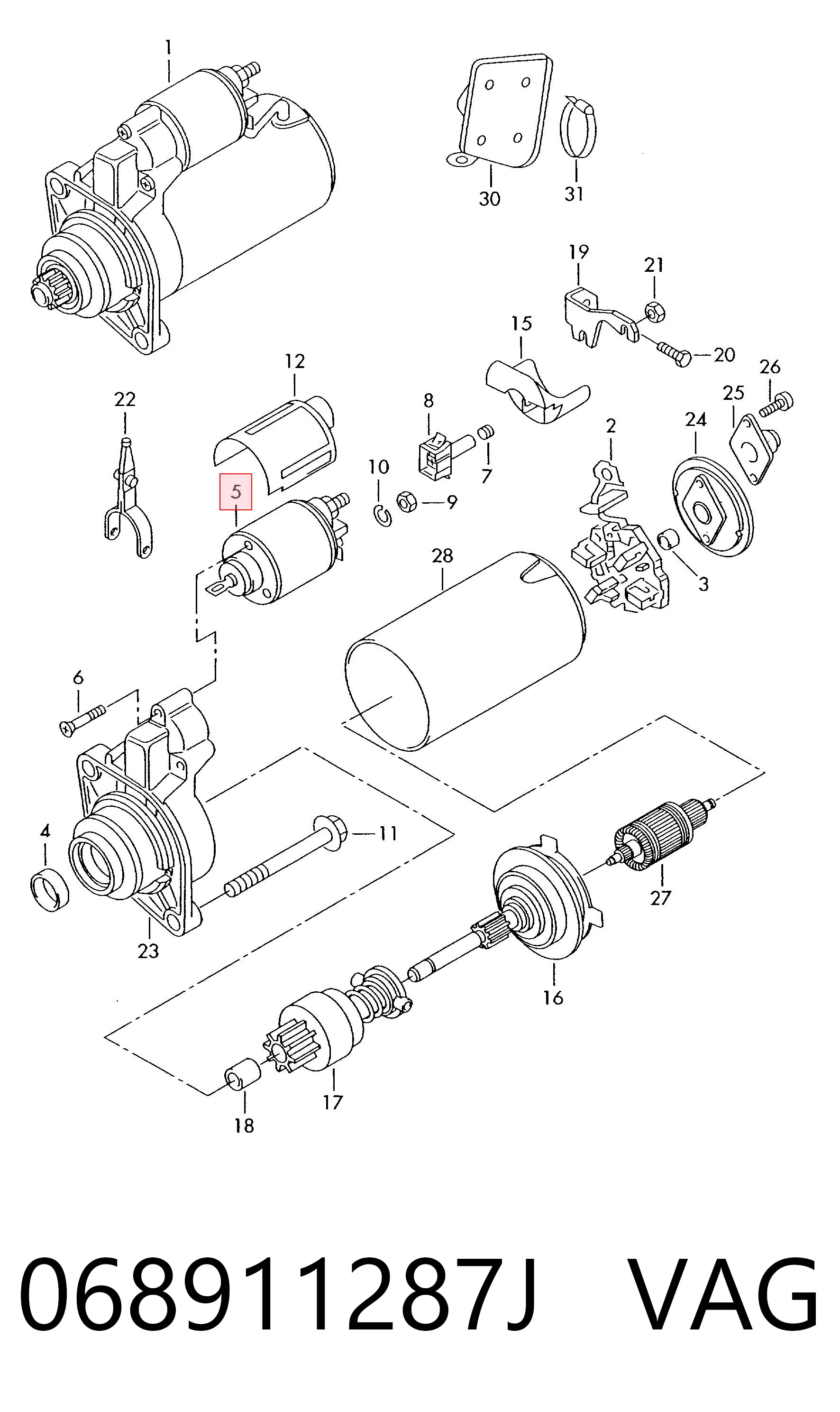Precio del repuesto Interruptor solenoide A6  sedán