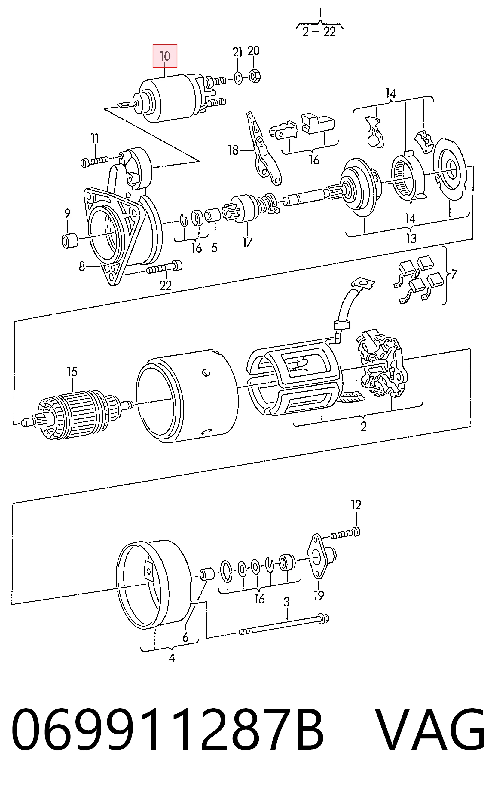 Interruptor solenoide Volkswagen Crafter  (2E, 2EE, 2EK)