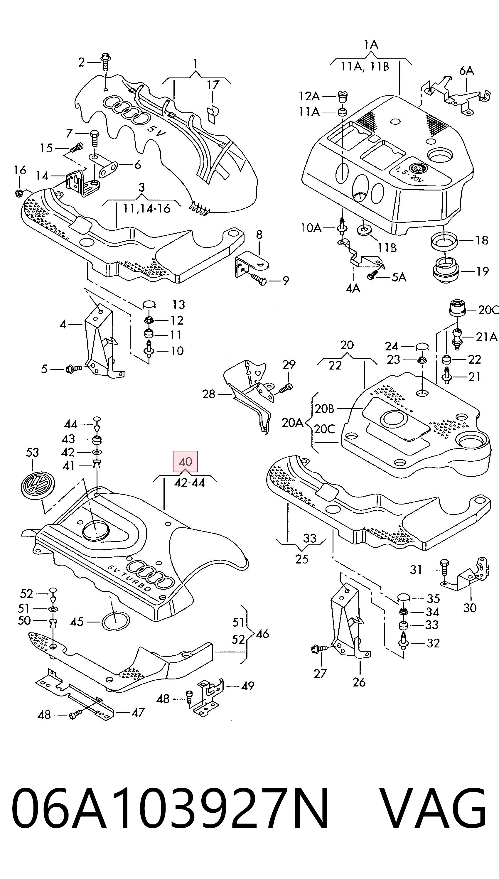 Tapa del motor decorativa para Seat Leon I 1M1