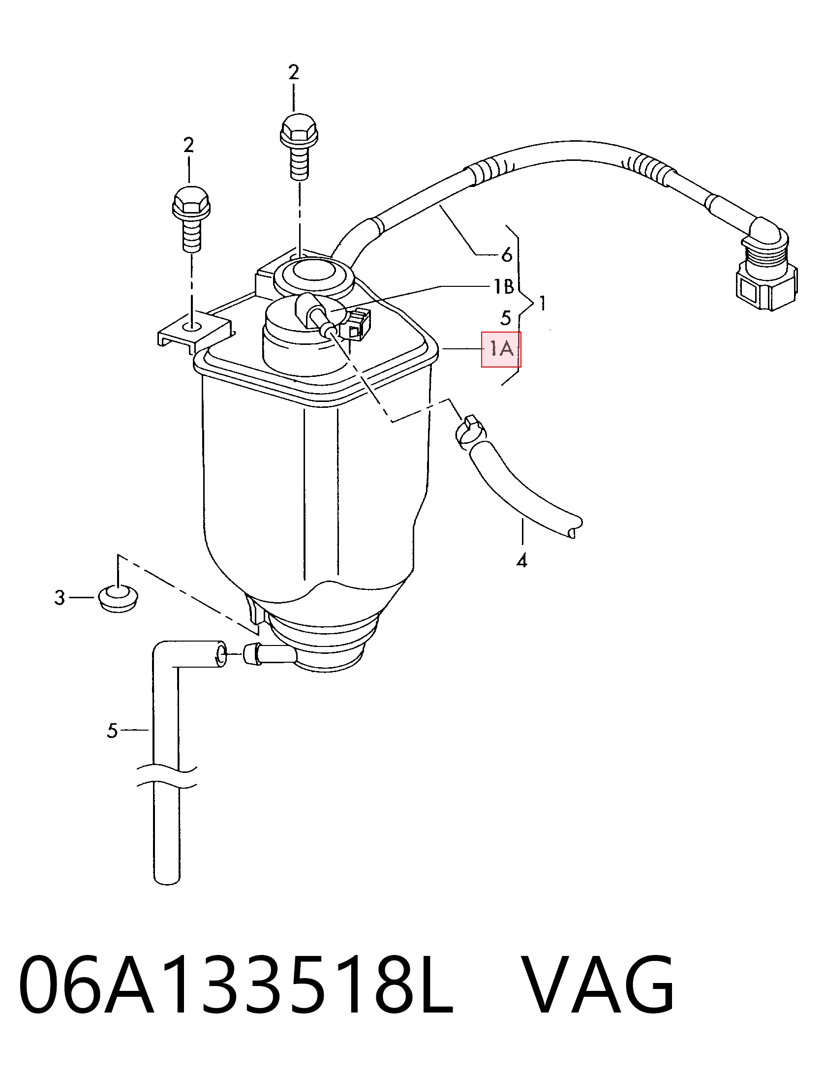 Comprar Válvula de purga de vapores de combustible Audi A3  8L1 a bajo precio