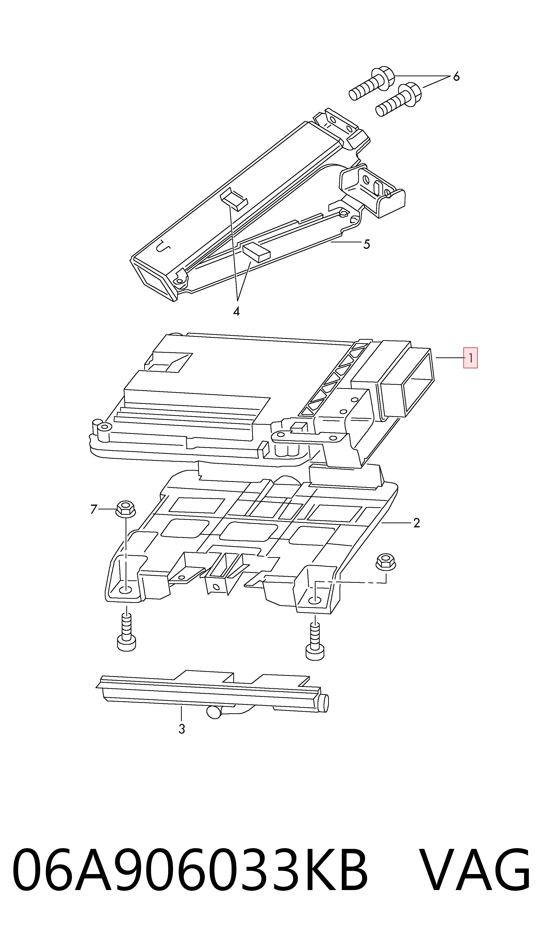 06A906033KB VAG Centralina Del Motor