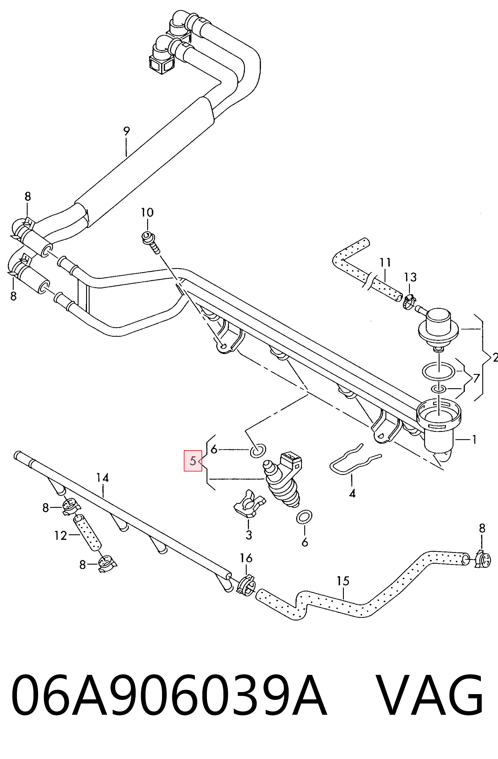 0046515172 Fiat/Alfa/Lancia Inyector de combustible