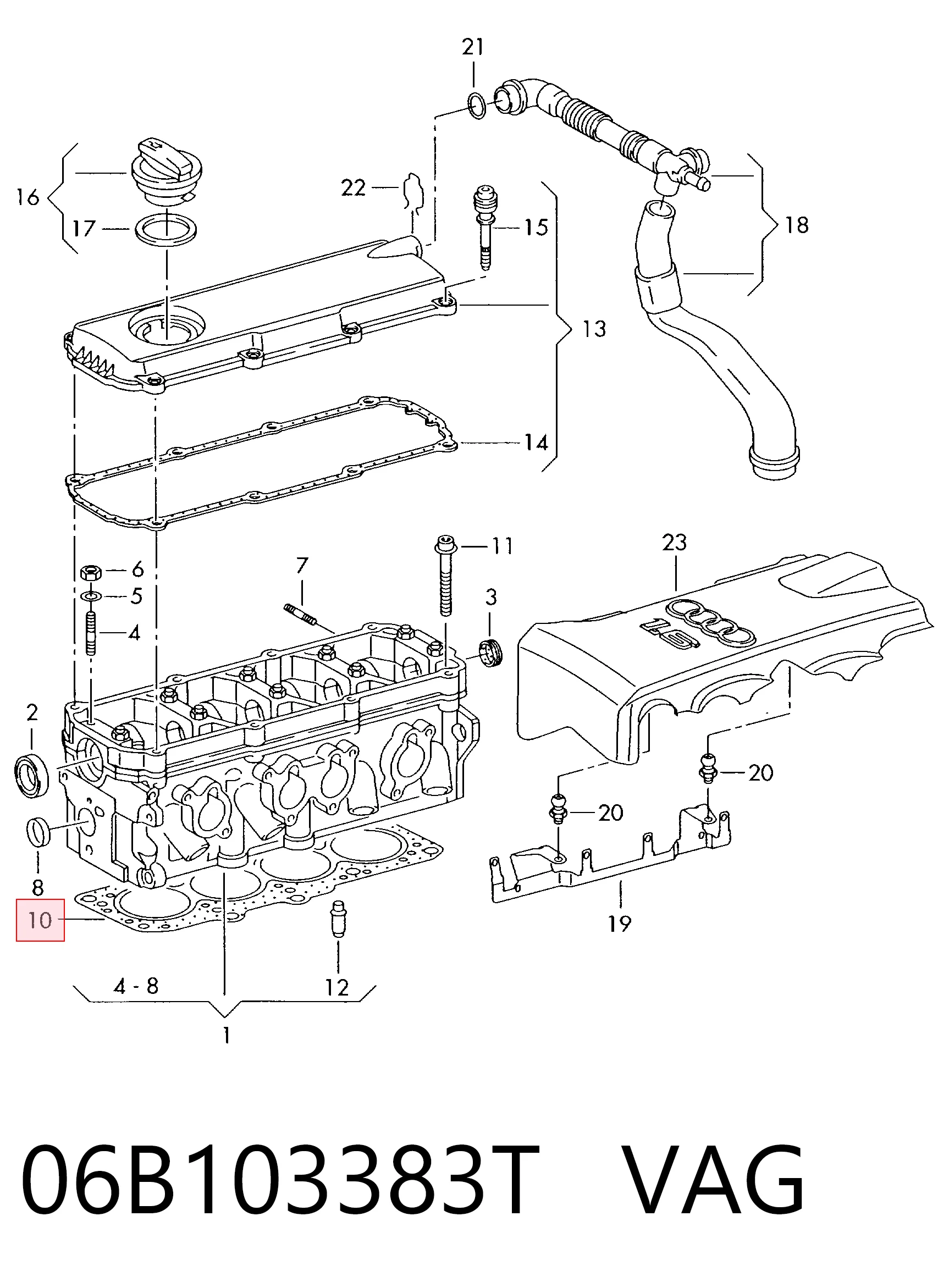 Juntas de culata Audi A3  desde 32,85 €