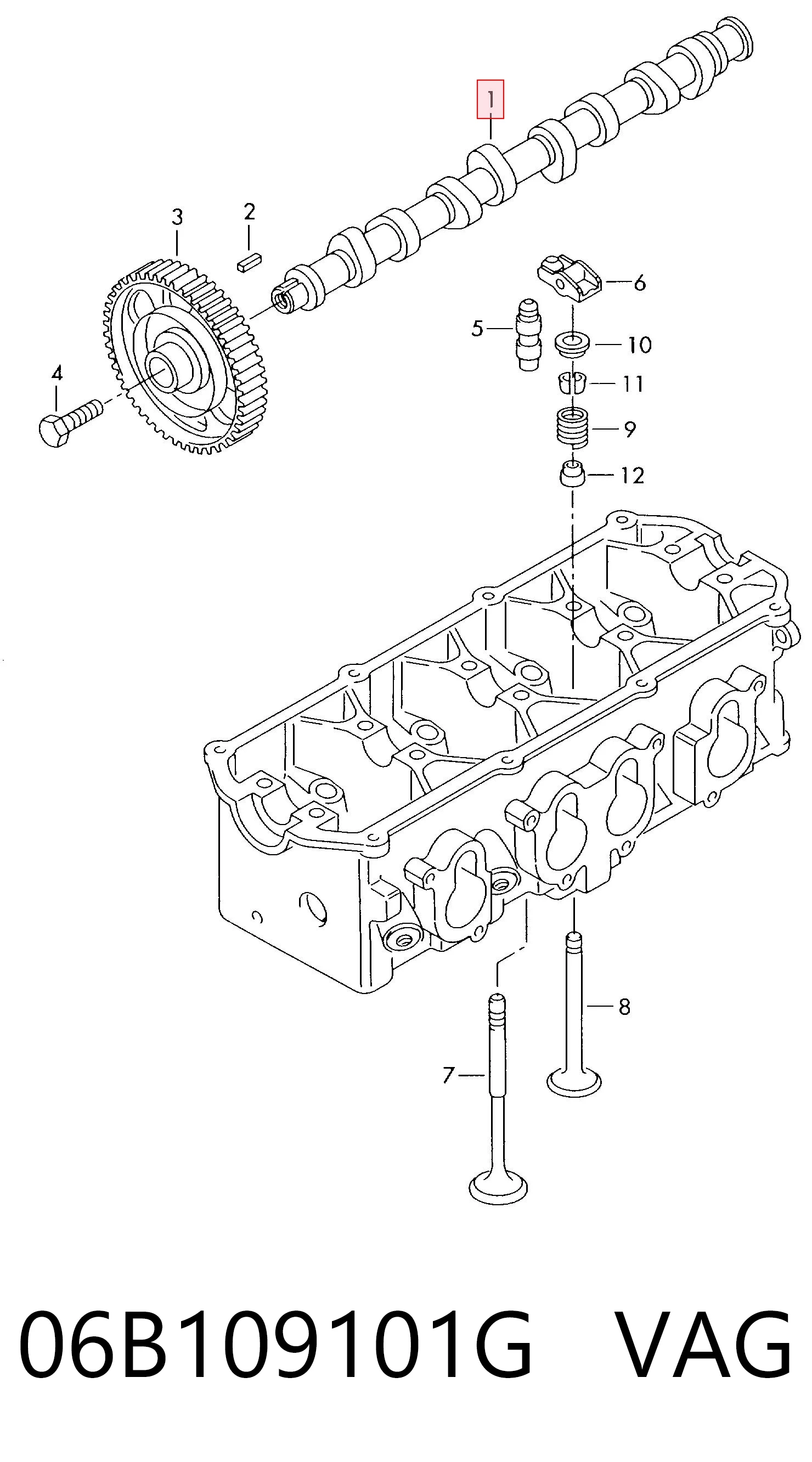 Árbol de levas para Seat Exeo  (3R5)
