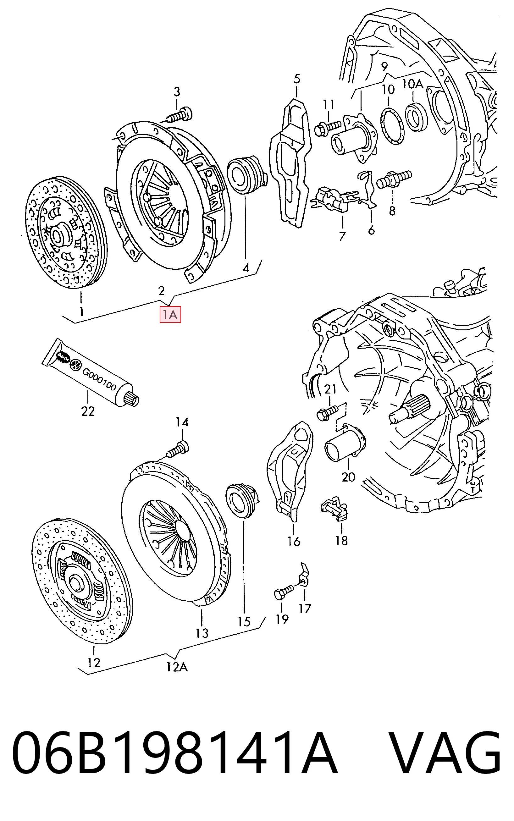 Kit de embrague Passat  sedán (2000-2005) original desde 116,42 €