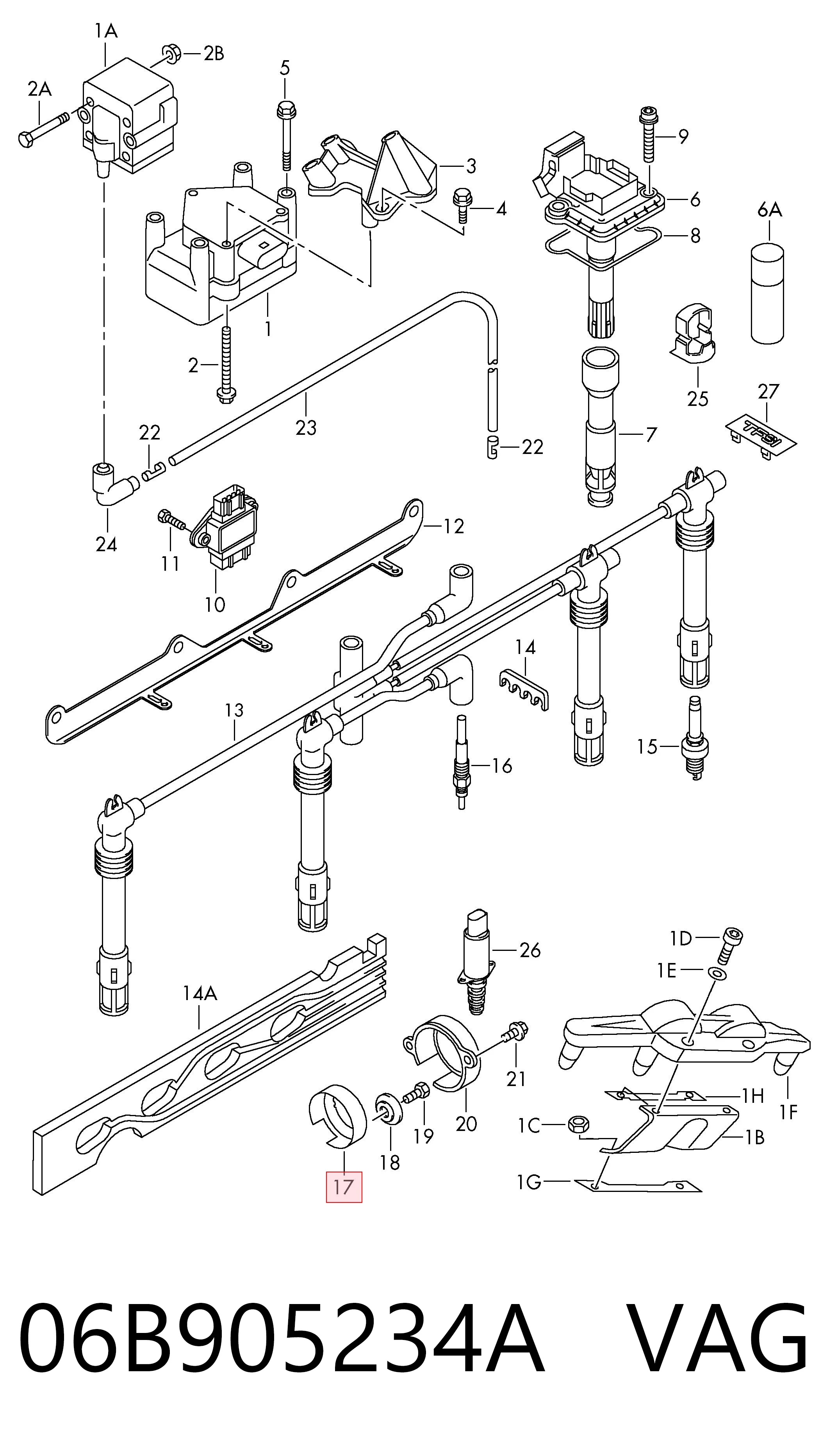 Sensor Hall para Audi A6 C5 4B2, 4B4