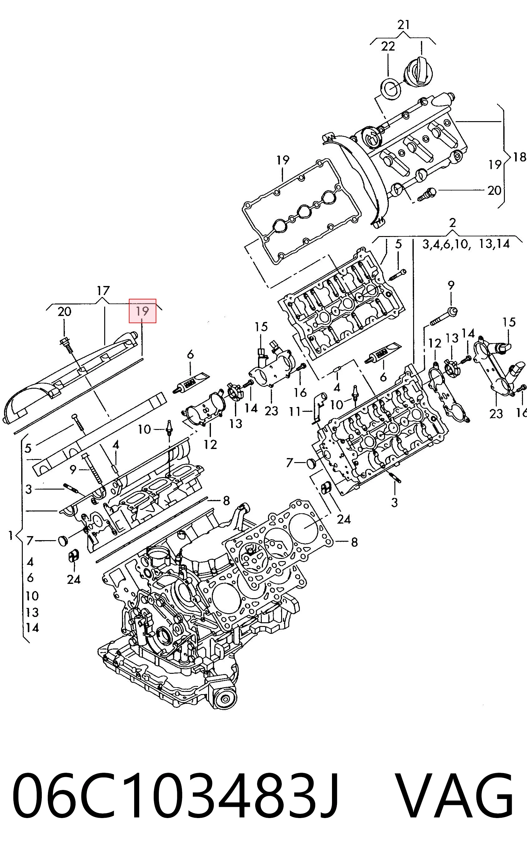 Junta de balancínes para Audi A4 B6 8H7