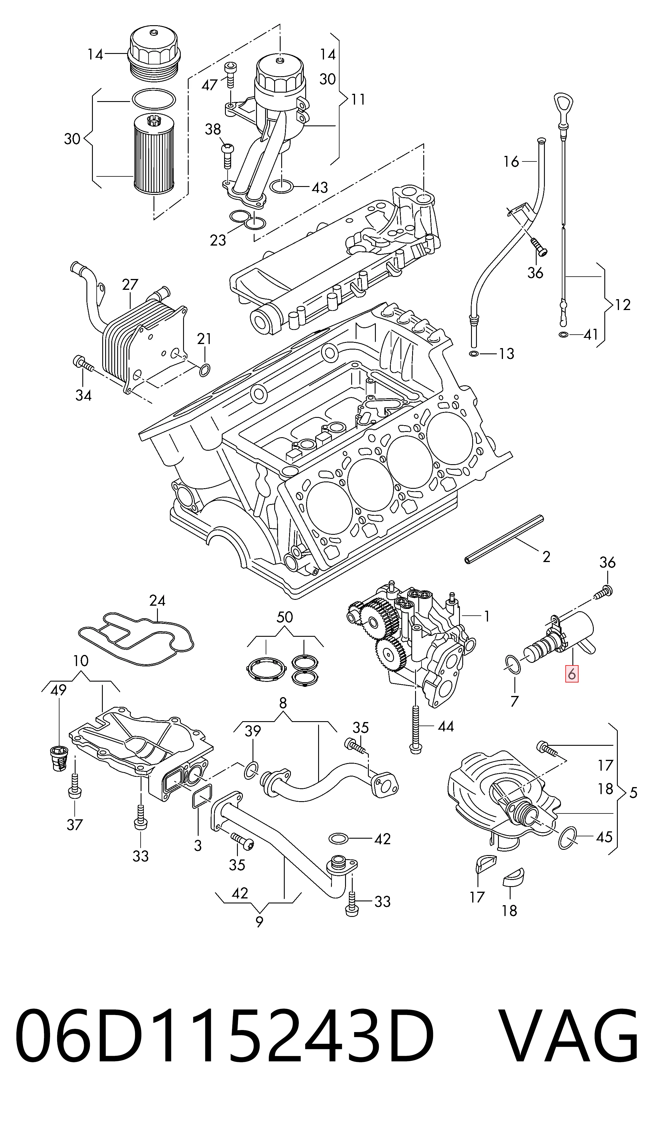 Válvula de control de aceite del árbol de levas Leon  hatchback (2012-2020) original desde 43,30 €