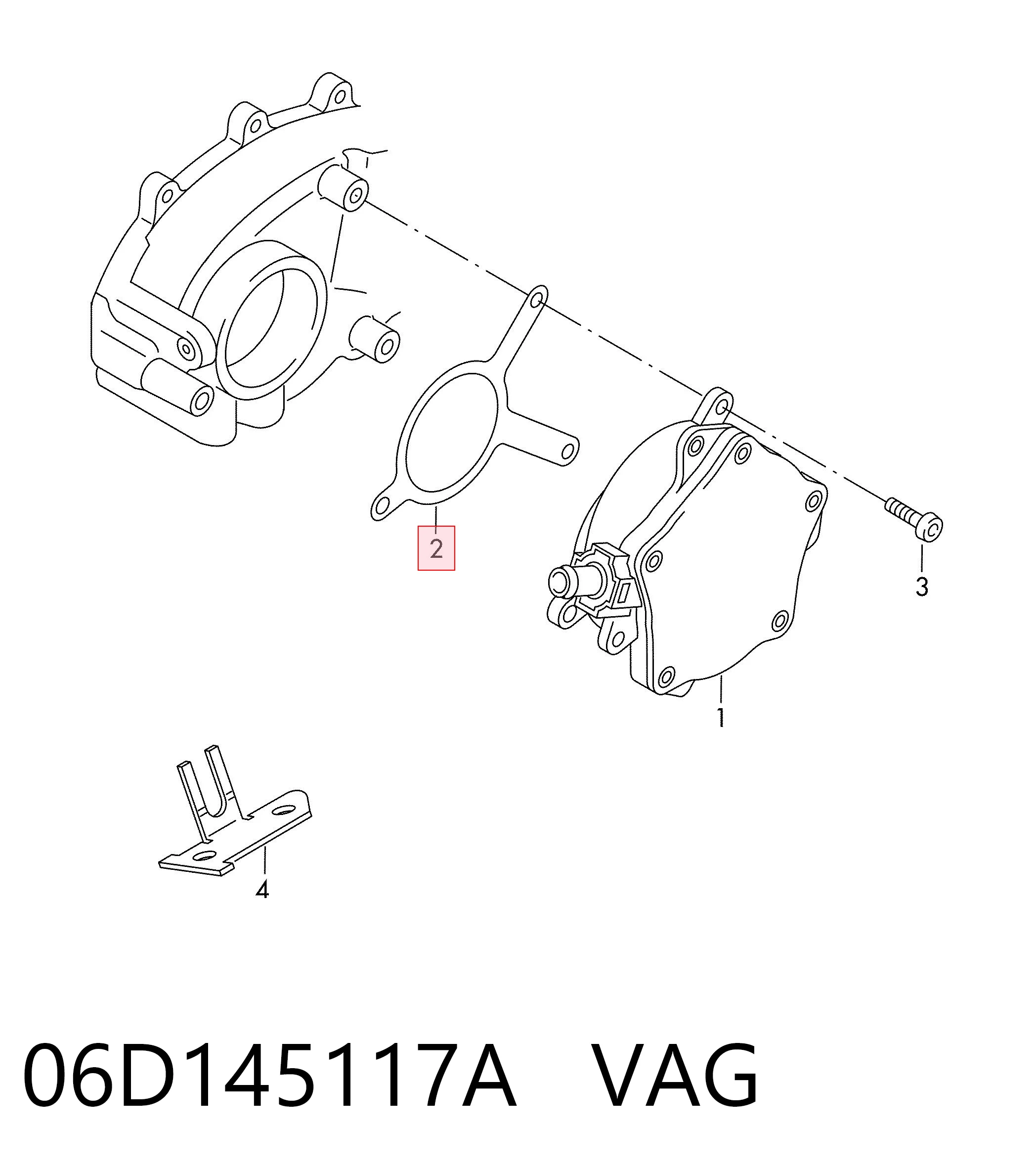 Comprar 06D145117A VAG Junta de la bomba de vacío