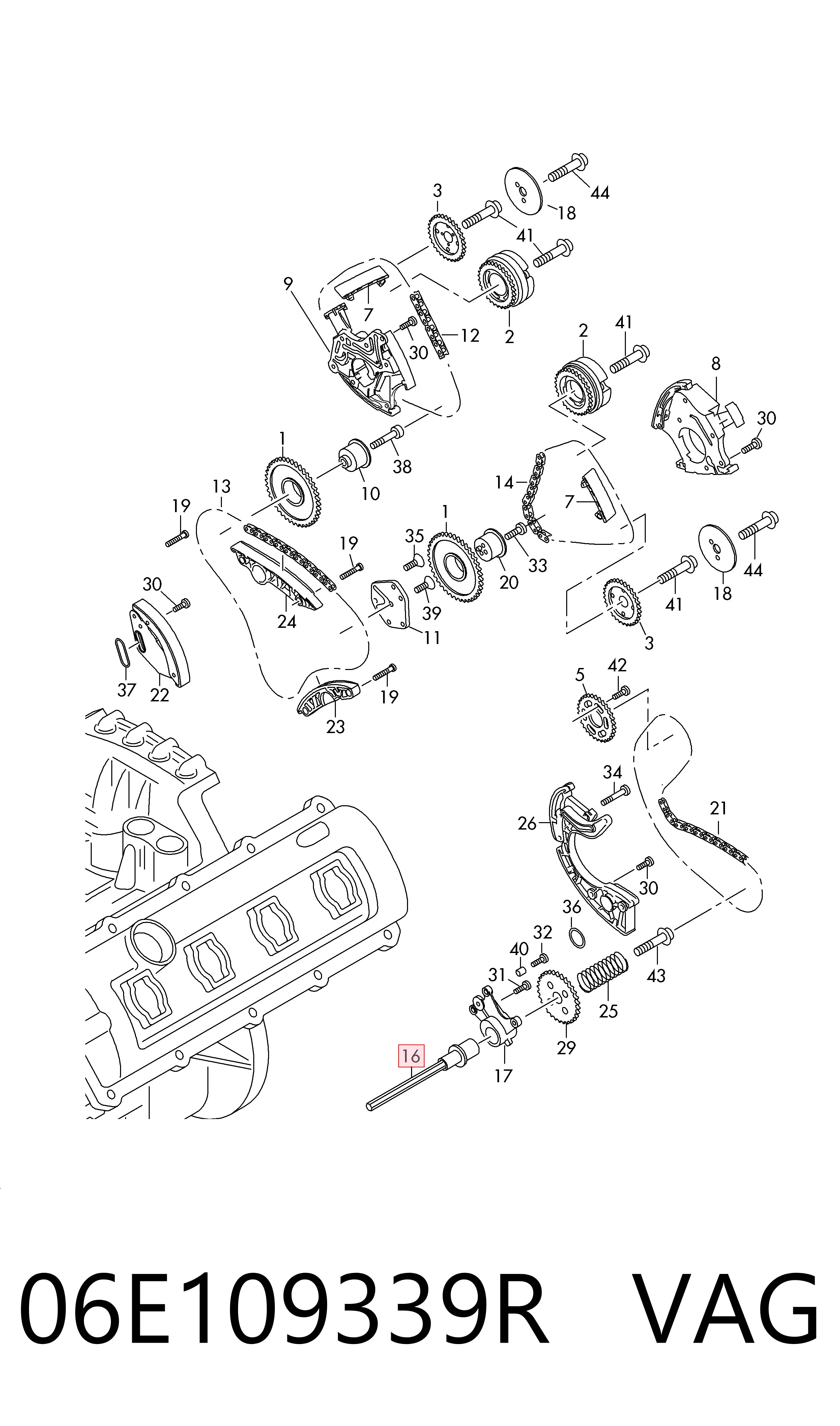  VAG 06E109339R precio, desde 168,63 EUR