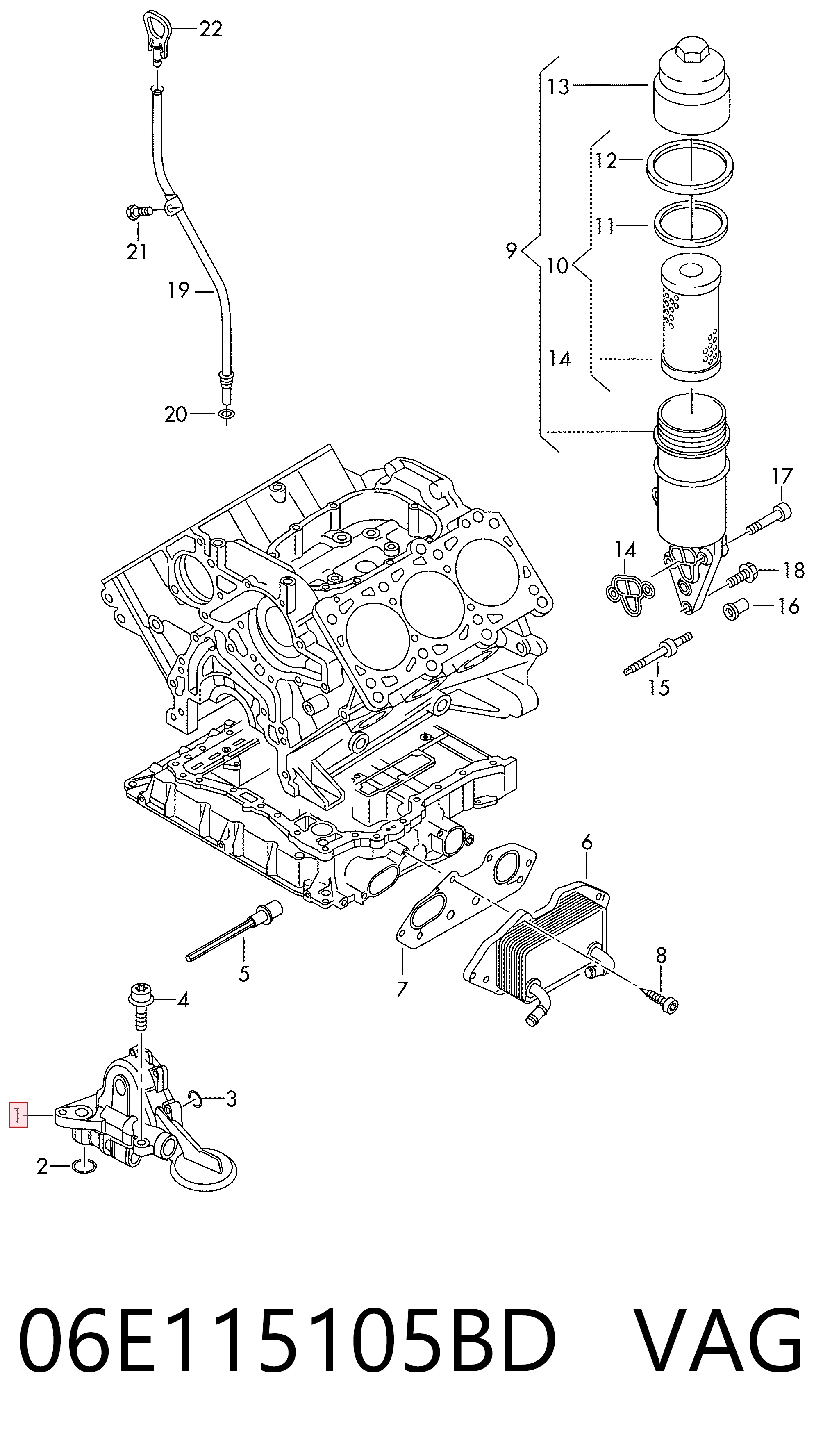 Comprar 06E115105BD VAG Bomba De Aceite