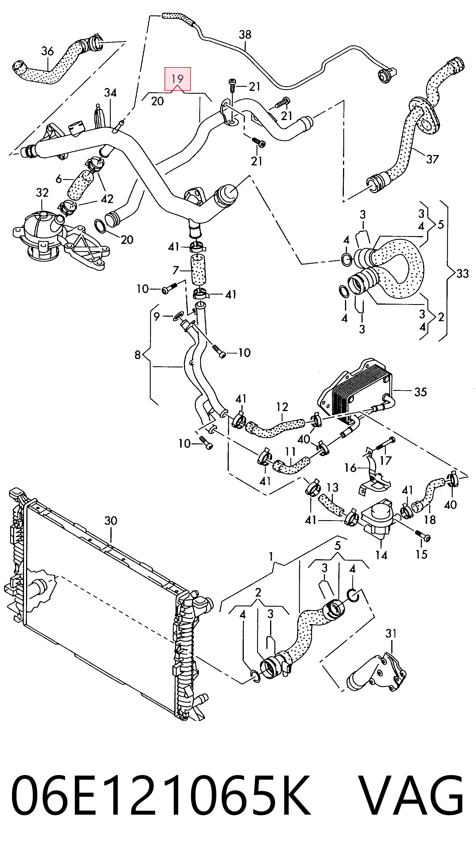 Comprar Manguera (tubo) del sistema de refrigeración Audi Q7  4LB a bajo precio