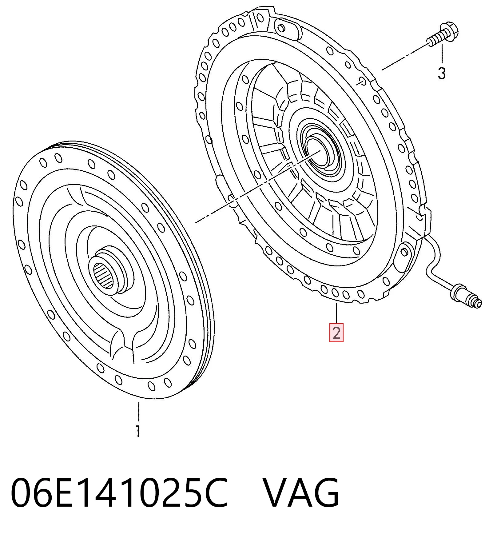 plato de presion del embrague funcion para Volkswagen Touareg II 7P5, 7P6