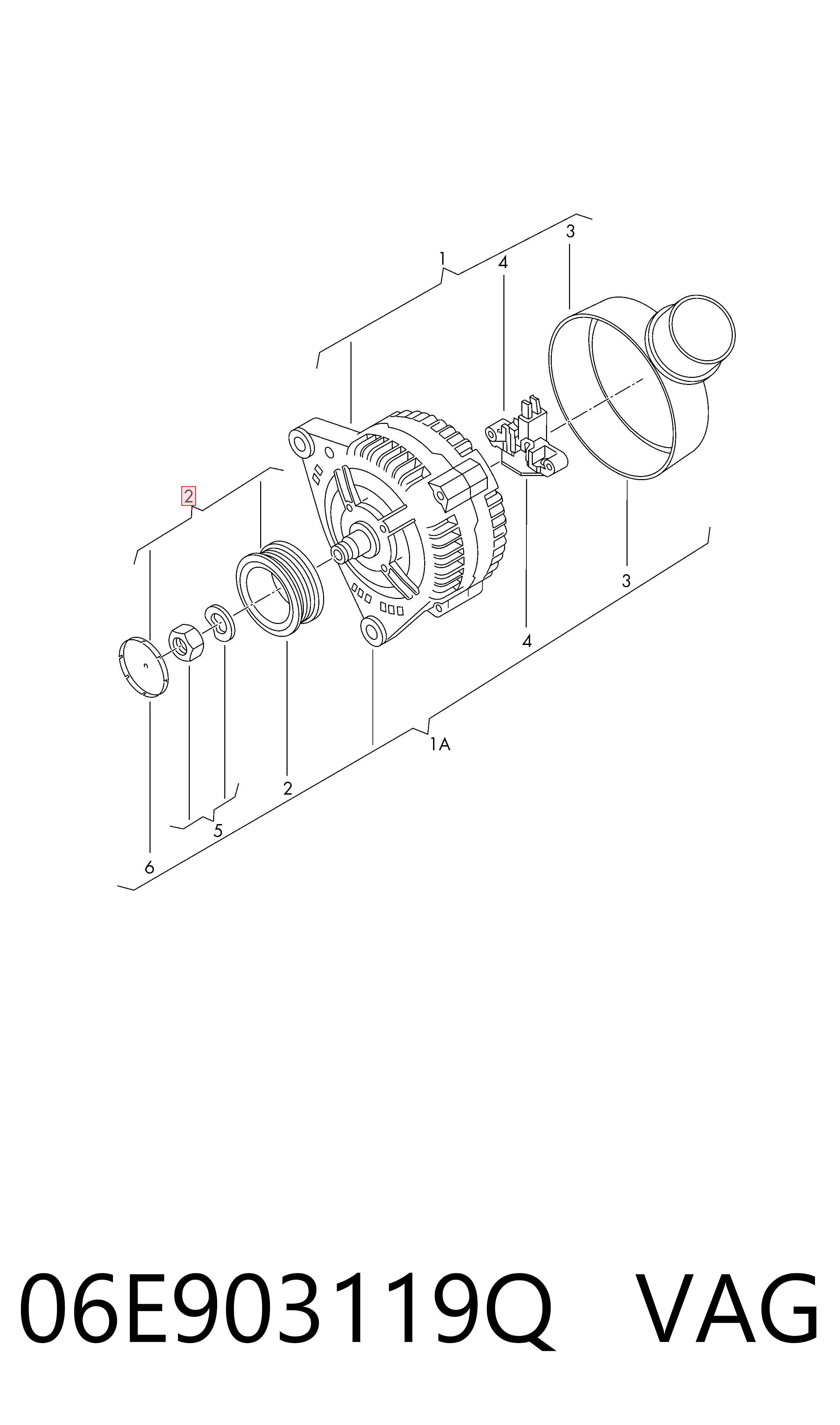 Comprar Polea del alternador Audi Q7  4MB, 4MG, 4MQ a bajo precio