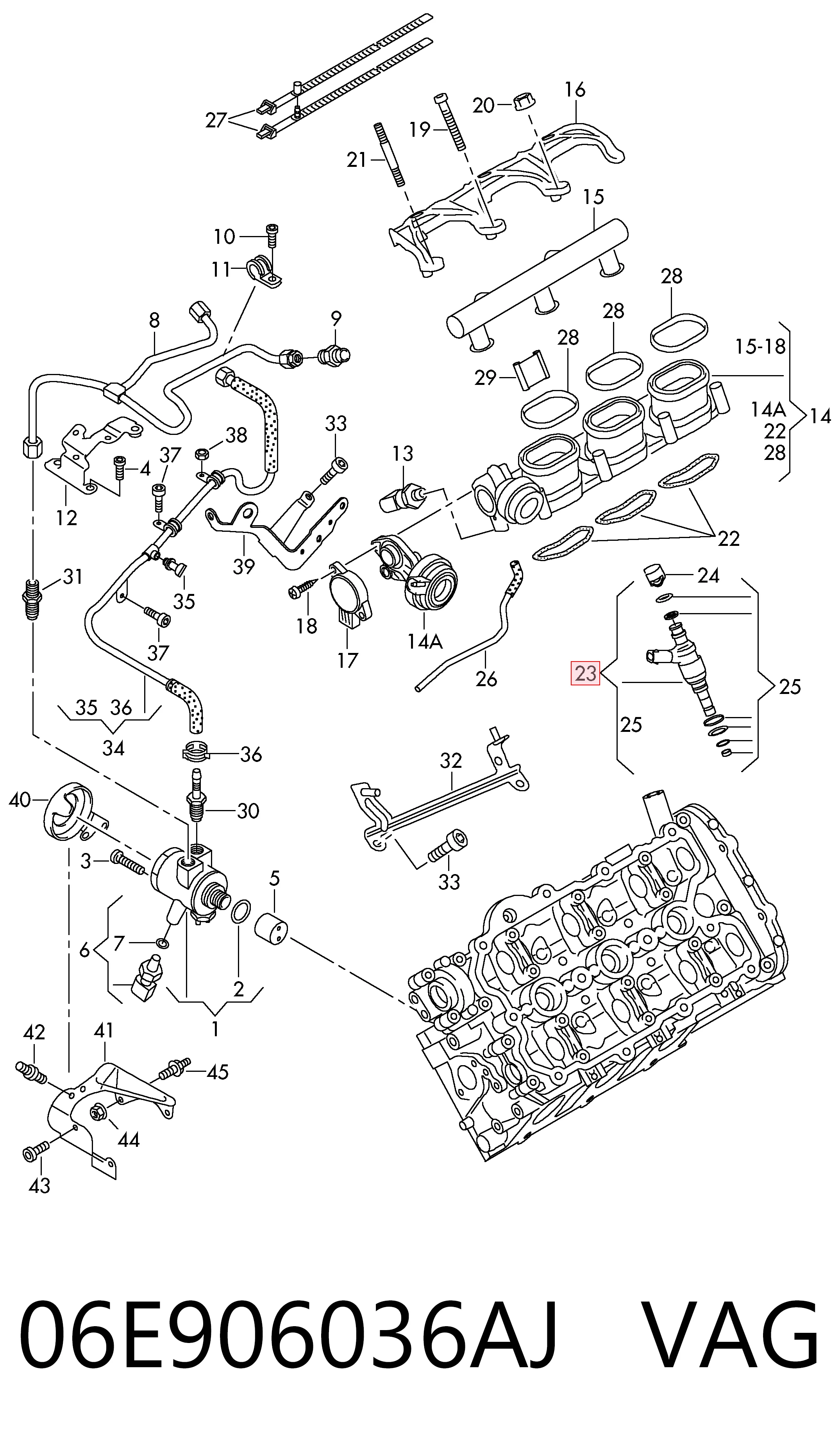 Inyectores VAG 06E906036AJ precio, desde 141,27 EUR