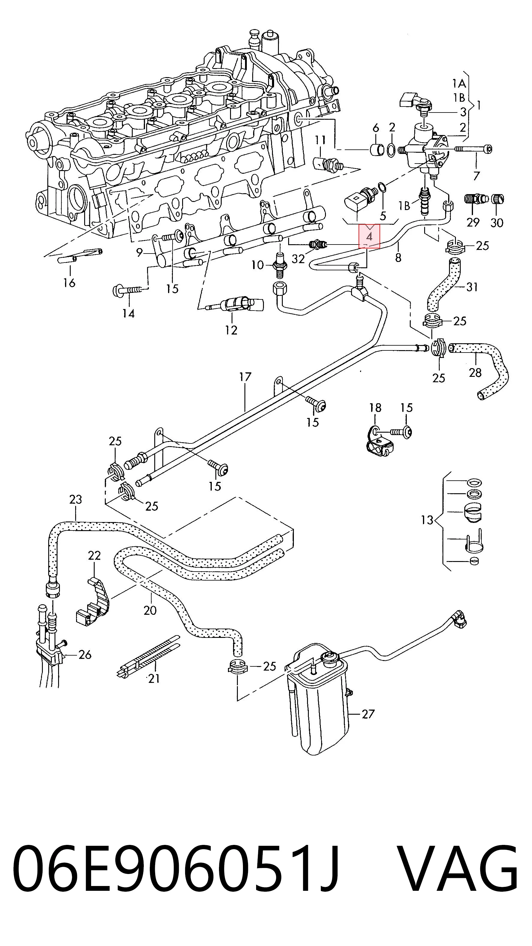 Comprar Sensor de presión de combustible Volkswagen Golf V 1K5 a bajo precio