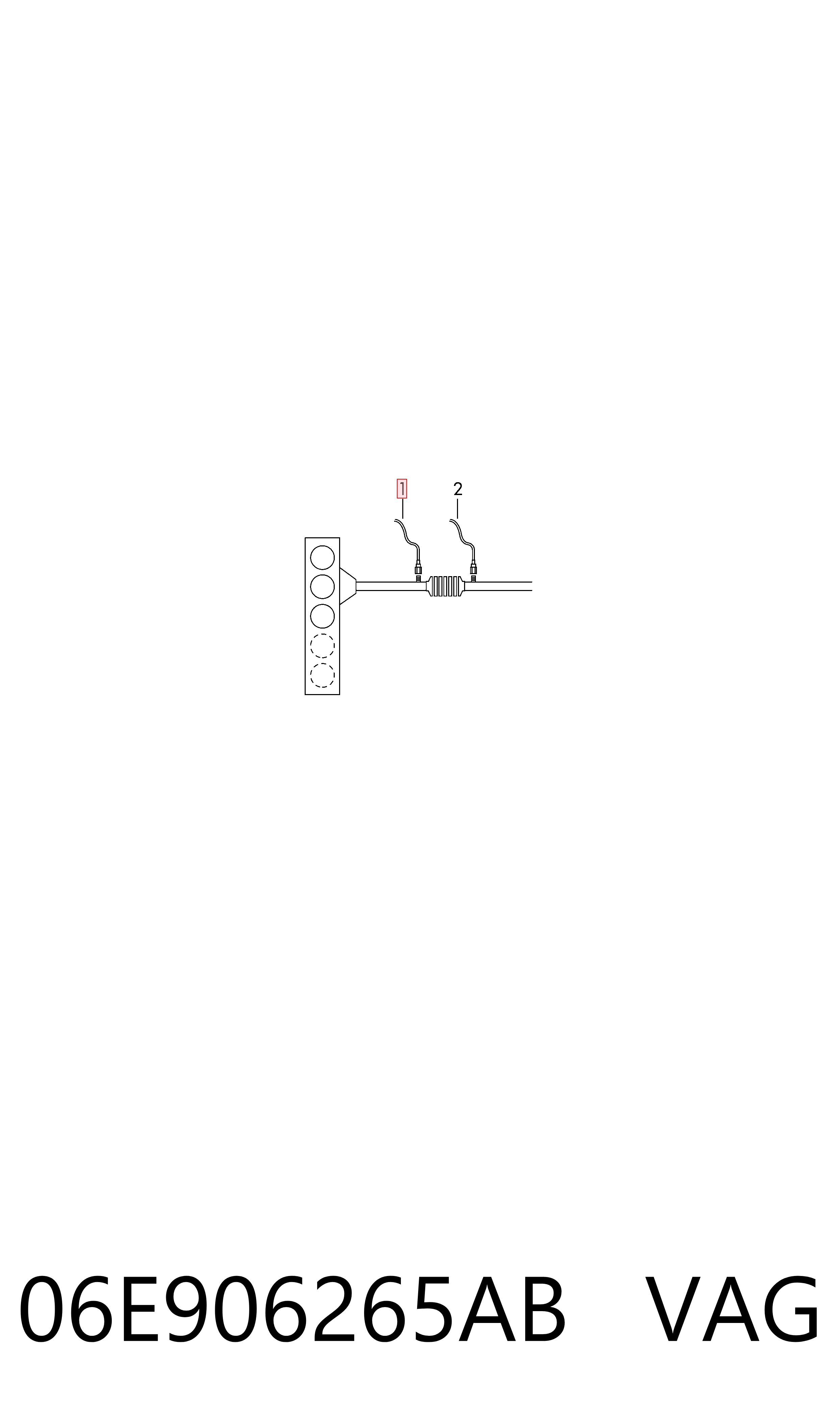 06E906265AB VAG Sonda lambda (NOx, O2)