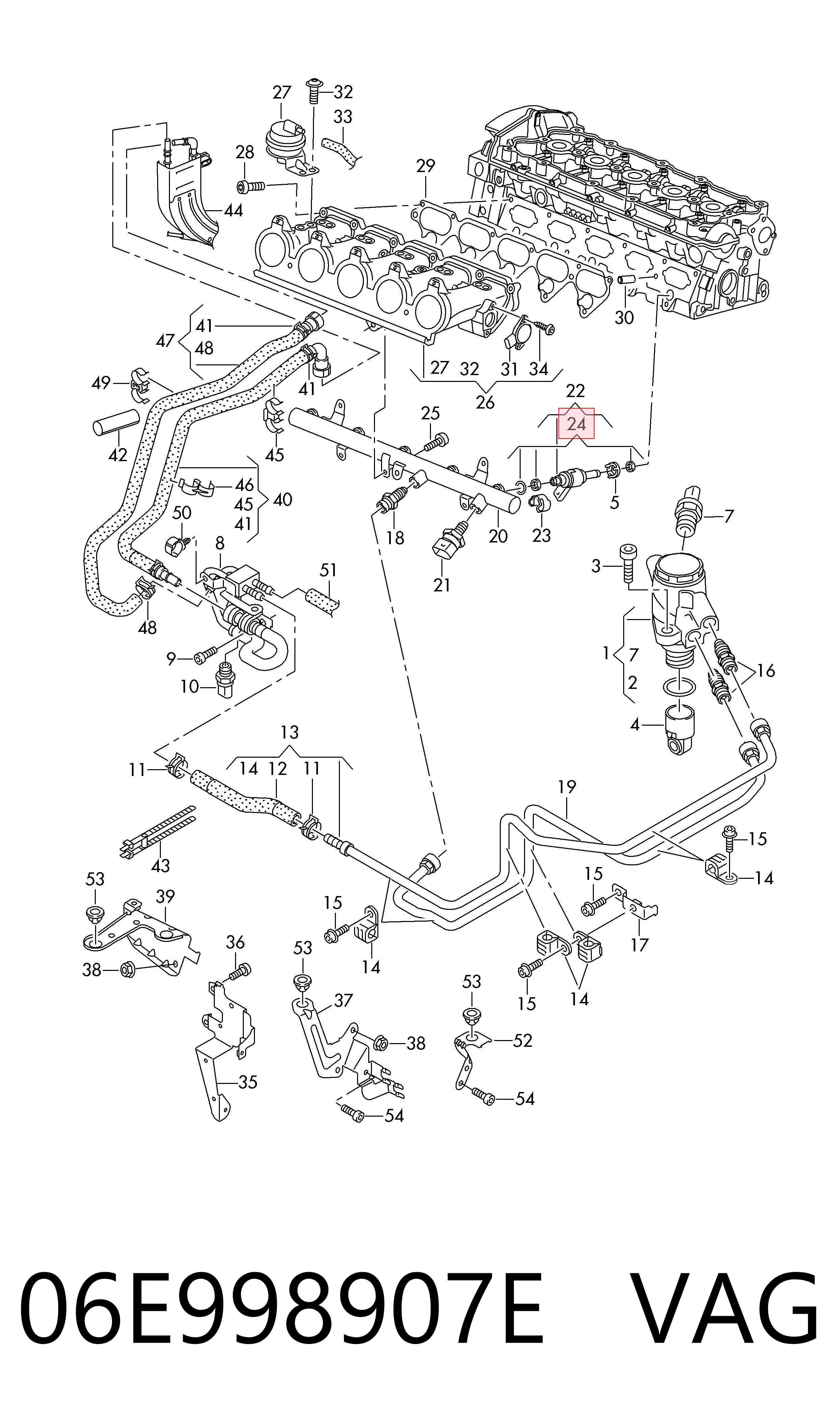  Kit de reparación del inyector Audi A6 