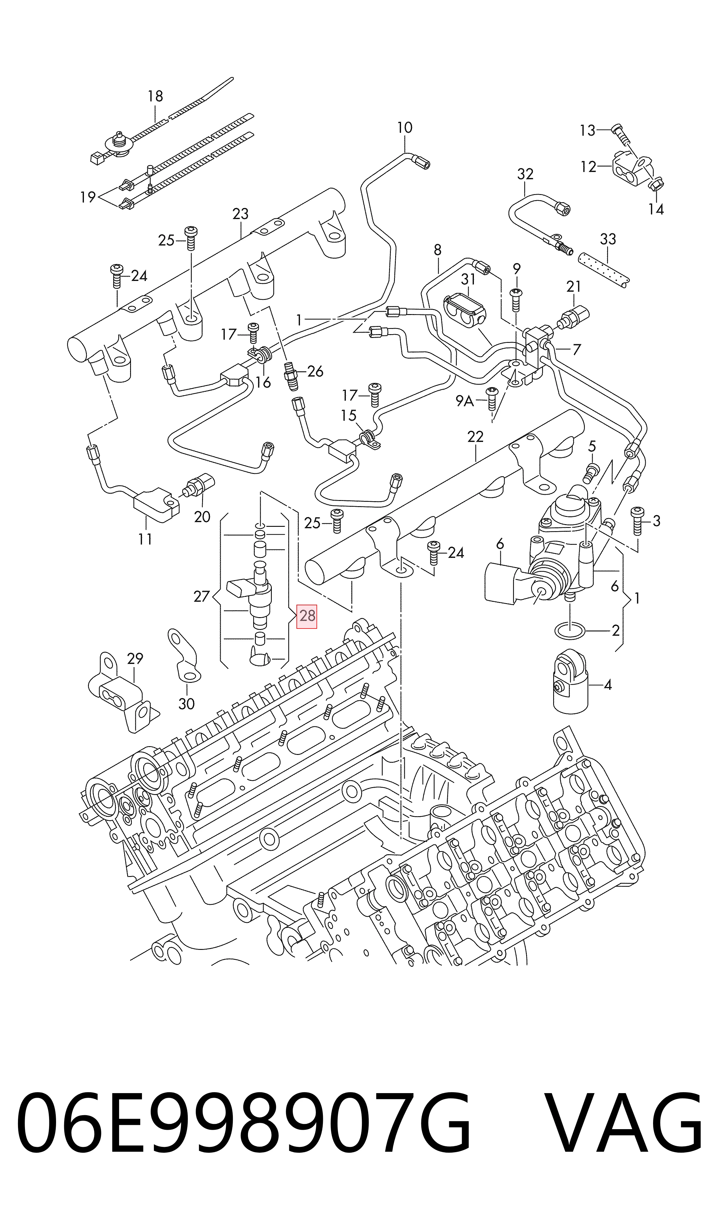Juego de reparación de inyector Audi A8 D3 sedán (4E2, 4E8) (2002 - 2010) precio, desde 10,08 EUR